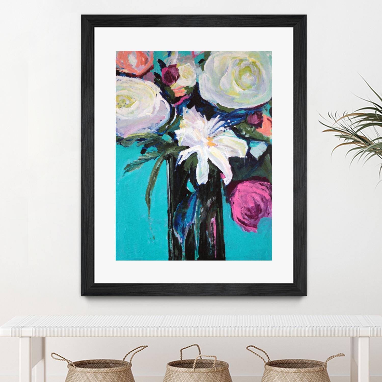 White Lily by Jacqueline Brewer on GIANT ART - multicolor floral/still life; contemporary