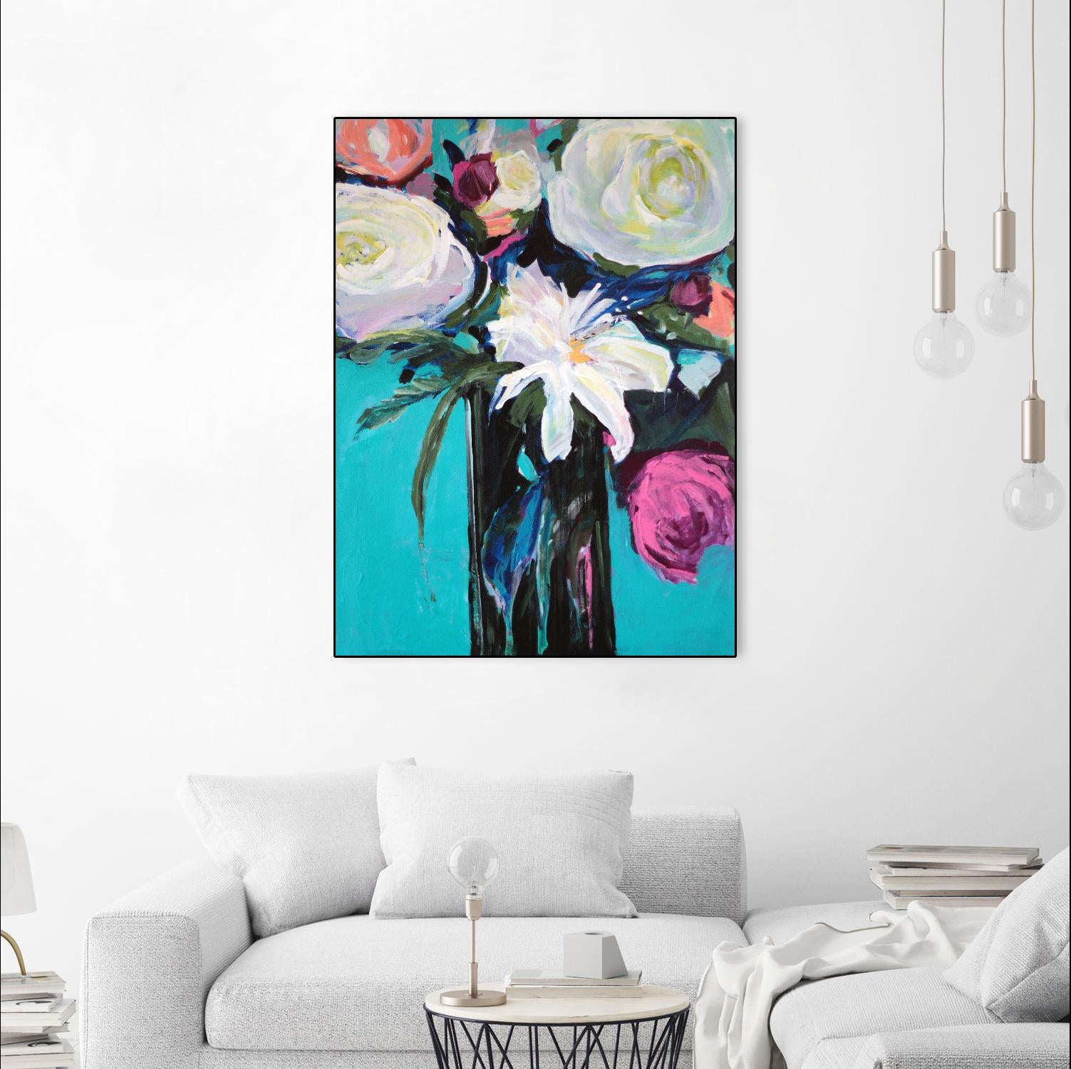 White Lily by Jacqueline Brewer on GIANT ART - multicolor floral/still life; contemporary