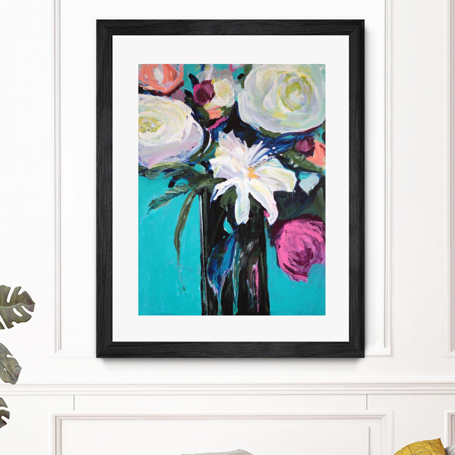White Lily by Jacqueline Brewer on GIANT ART - multicolor floral/still life; contemporary
