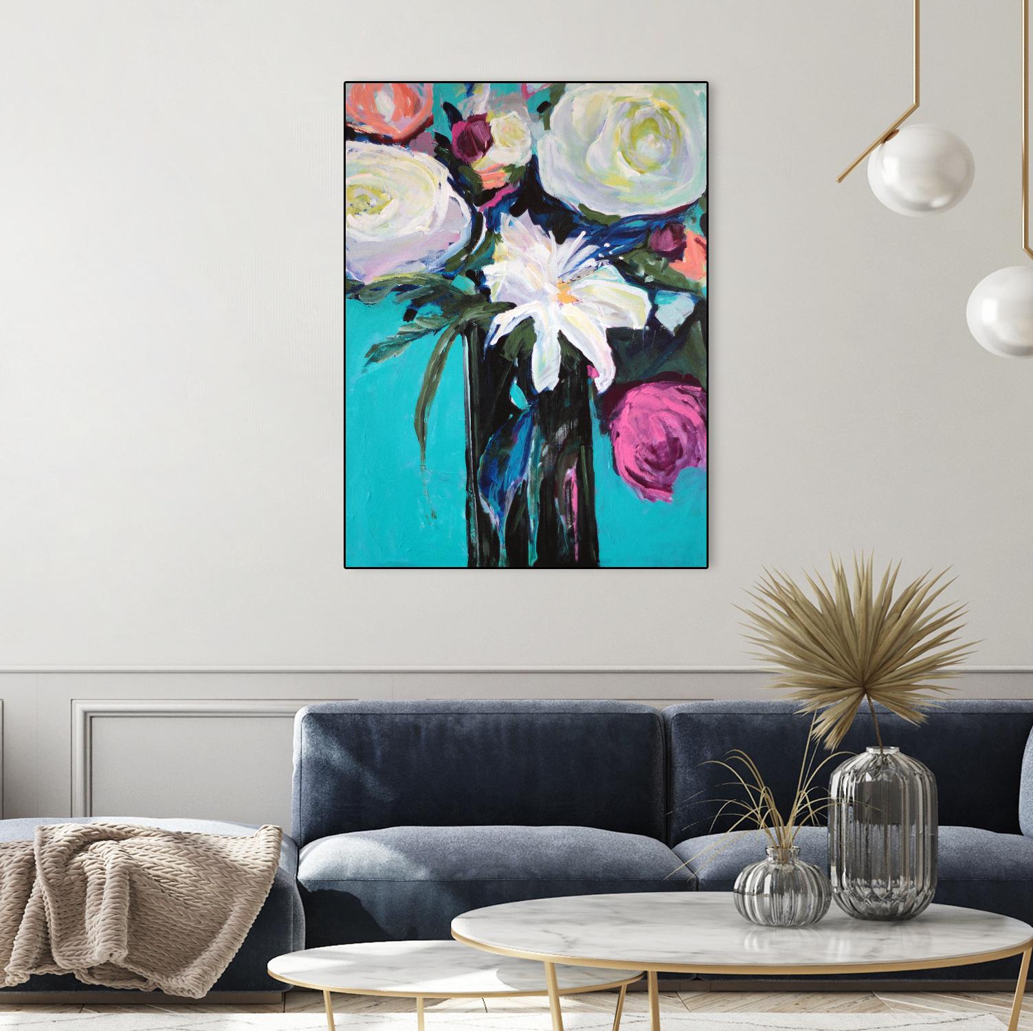 White Lily by Jacqueline Brewer on GIANT ART - multicolor floral/still life; contemporary