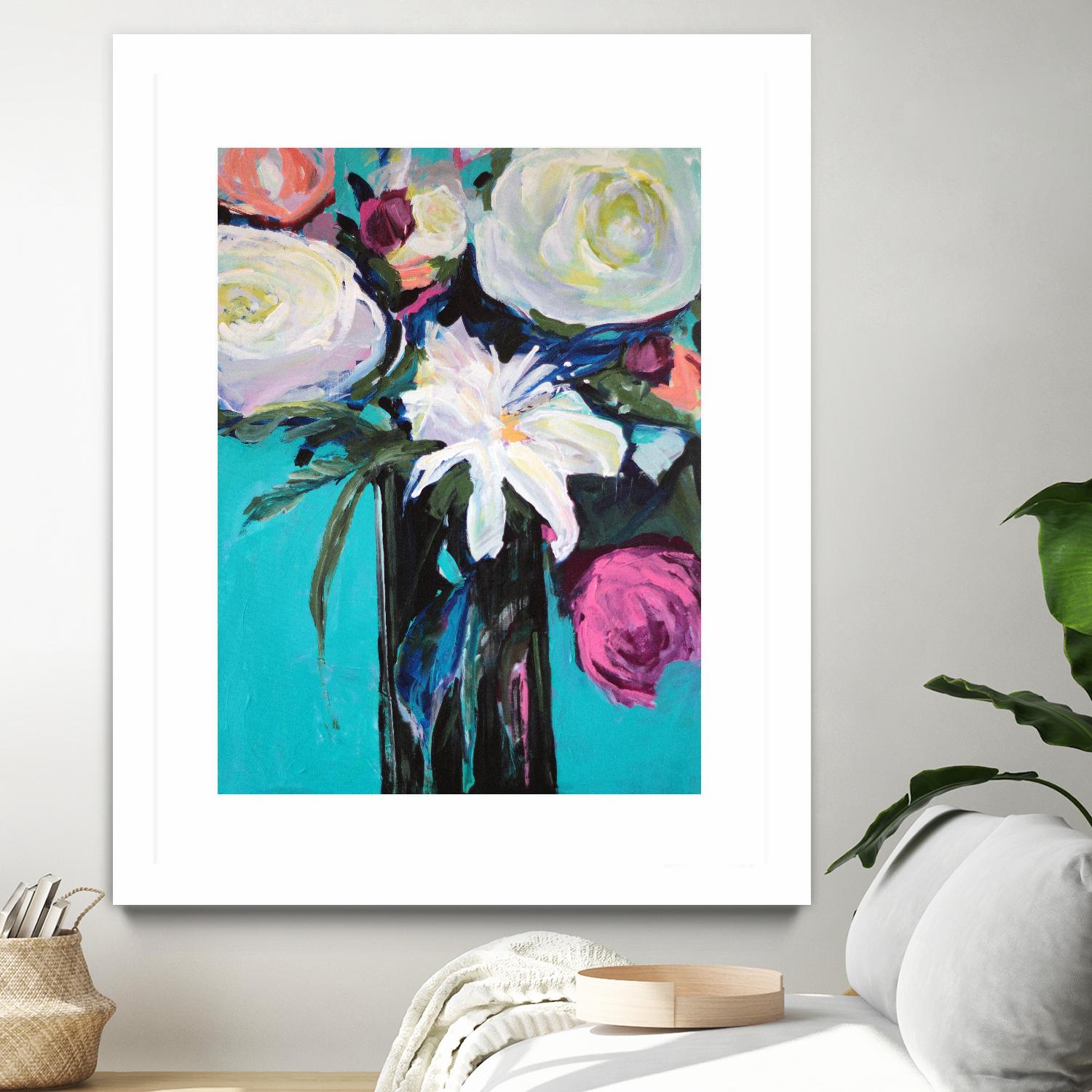 White Lily by Jacqueline Brewer on GIANT ART - multicolor floral/still life; contemporary