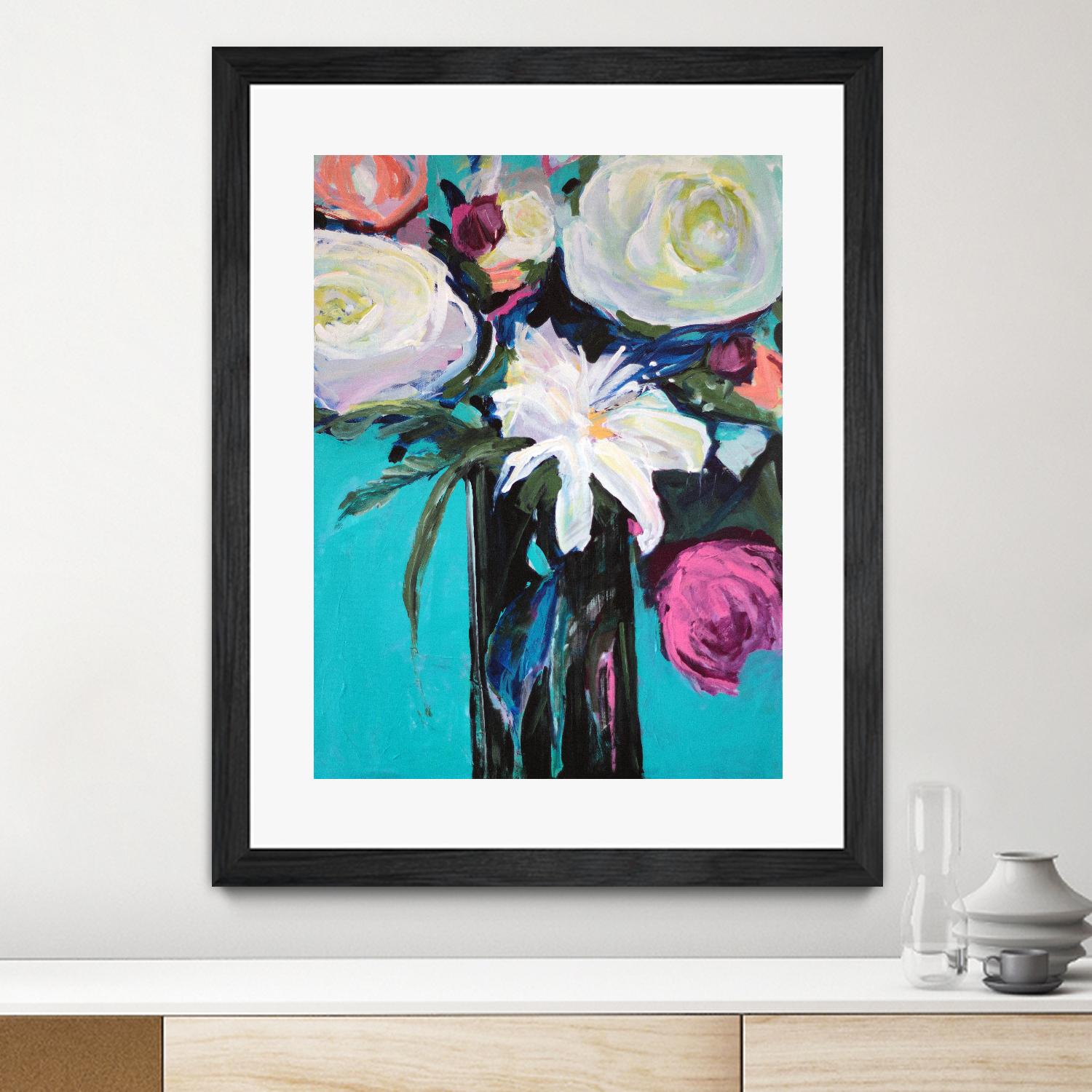 White Lily by Jacqueline Brewer on GIANT ART - multicolor floral/still life; contemporary
