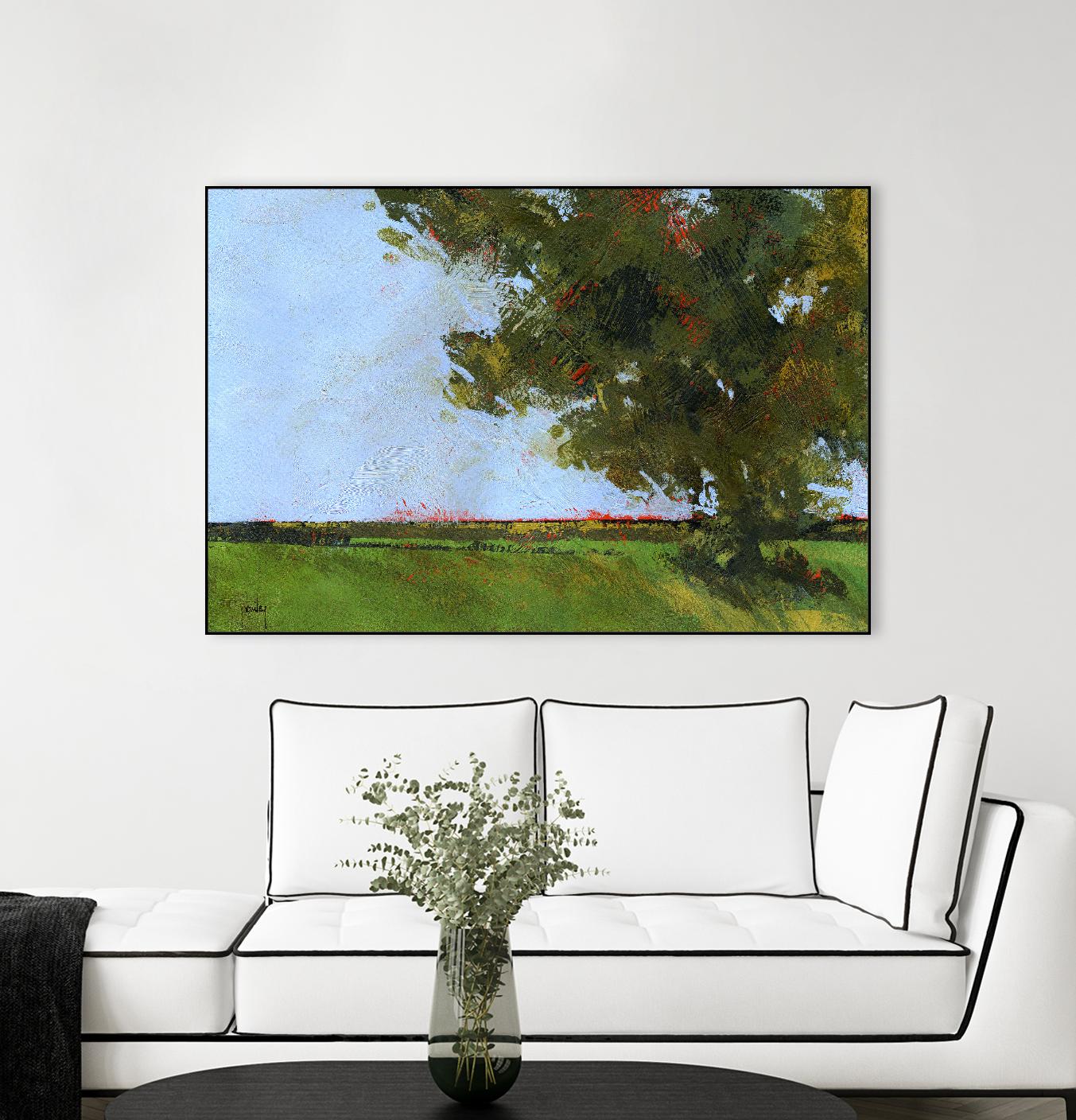 Autumn Oak and Empty Fields by Paul Bailey on GIANT ART - multicolor landscapes; contemporary