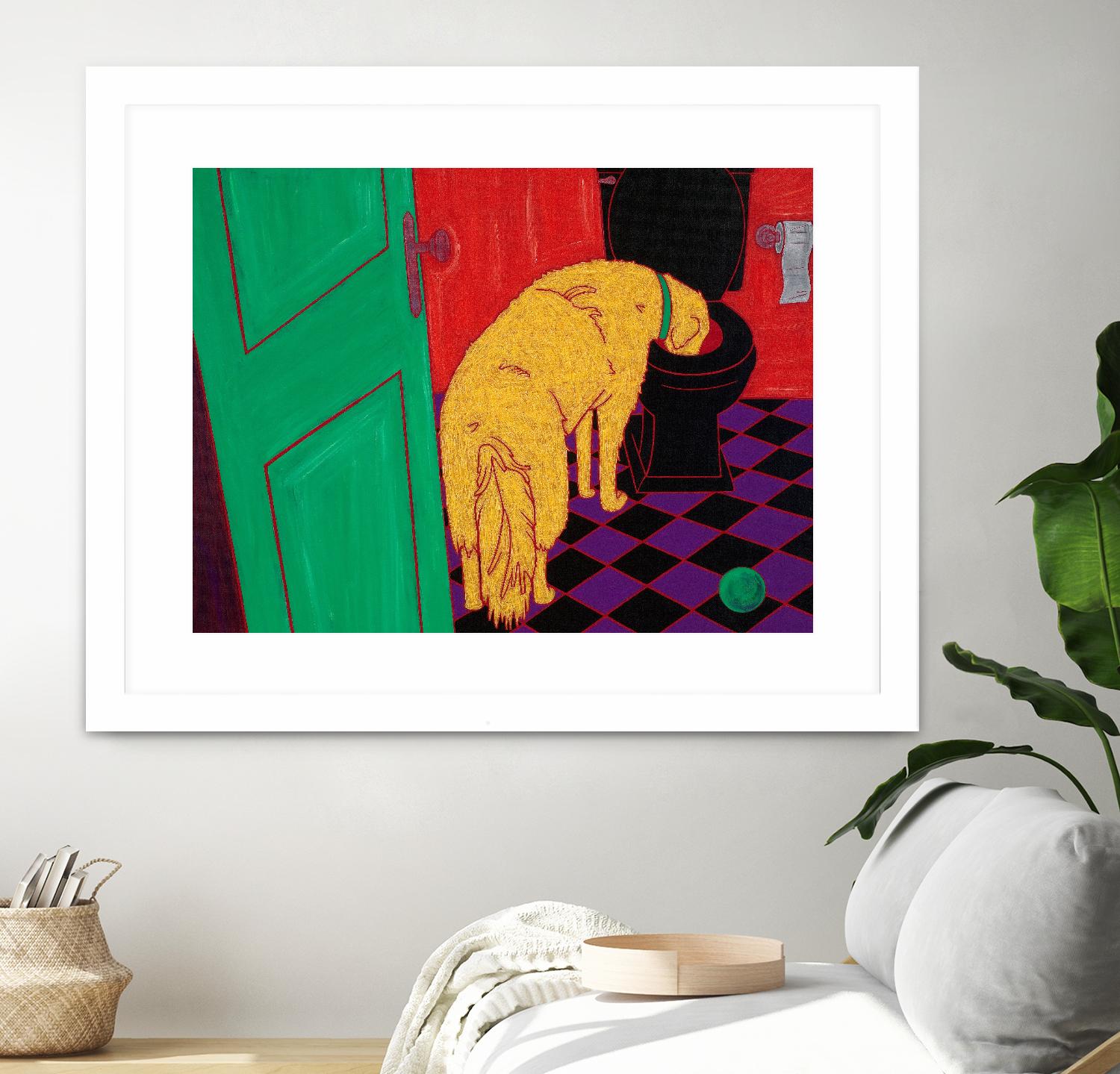 Drinking Problem by Angela Bond on GIANT ART - multicolor animals; contemporary