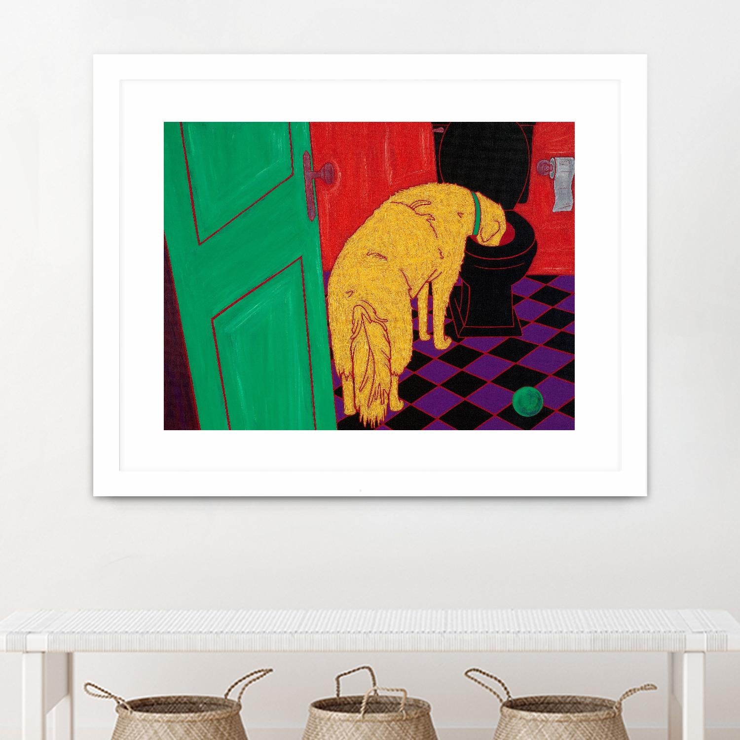 Drinking Problem by Angela Bond on GIANT ART - multicolor animals; contemporary