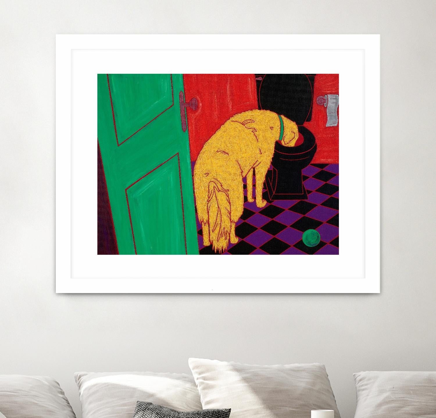 Drinking Problem by Angela Bond on GIANT ART - multicolor animals; contemporary