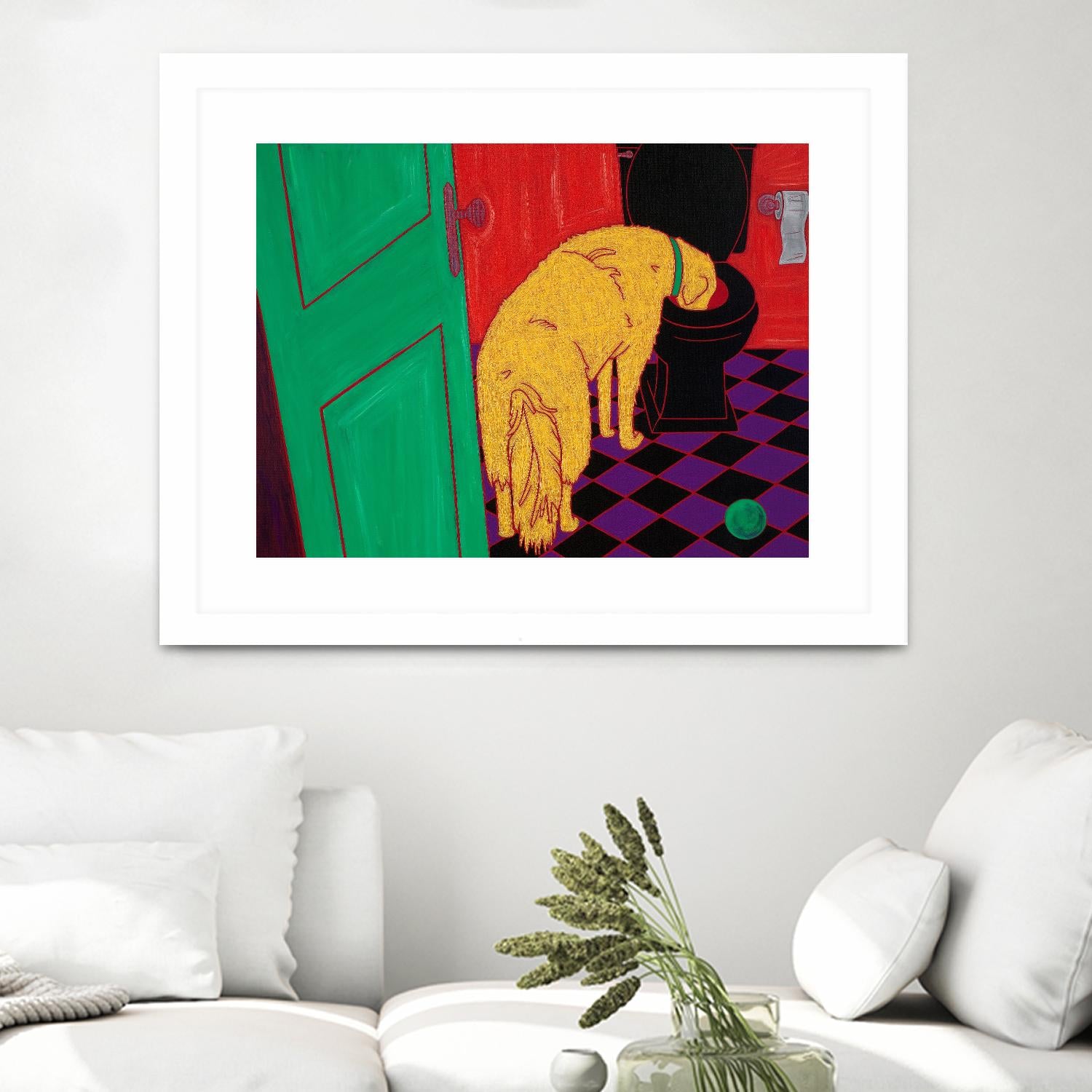 Drinking Problem by Angela Bond on GIANT ART - multicolor animals; contemporary