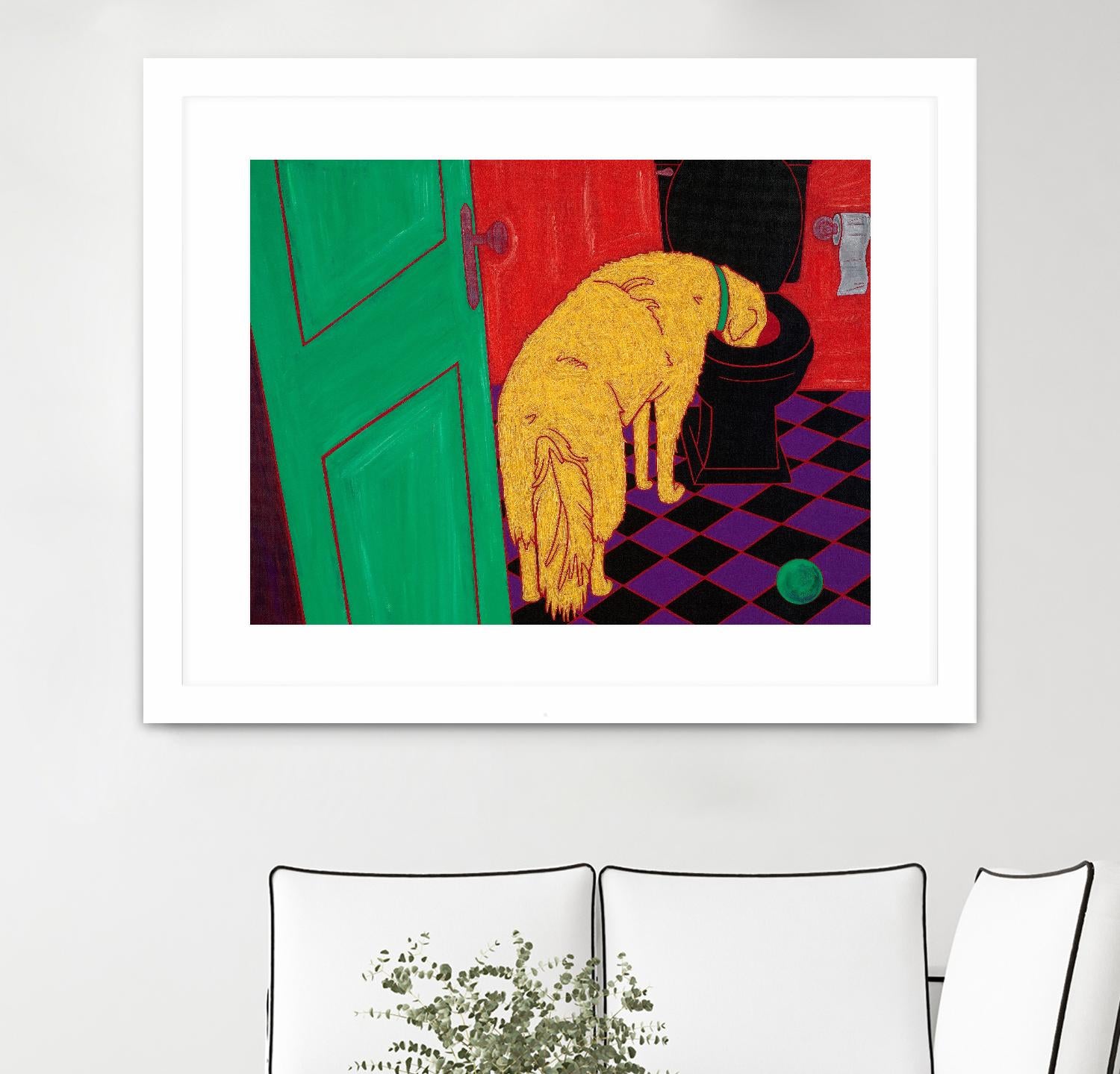 Drinking Problem by Angela Bond on GIANT ART - multicolor animals; contemporary