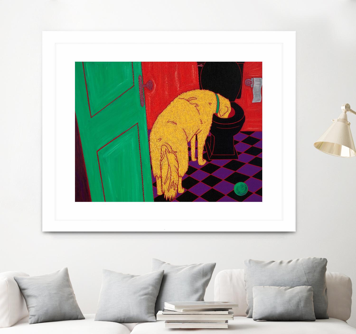 Drinking Problem by Angela Bond on GIANT ART - multicolor animals; contemporary