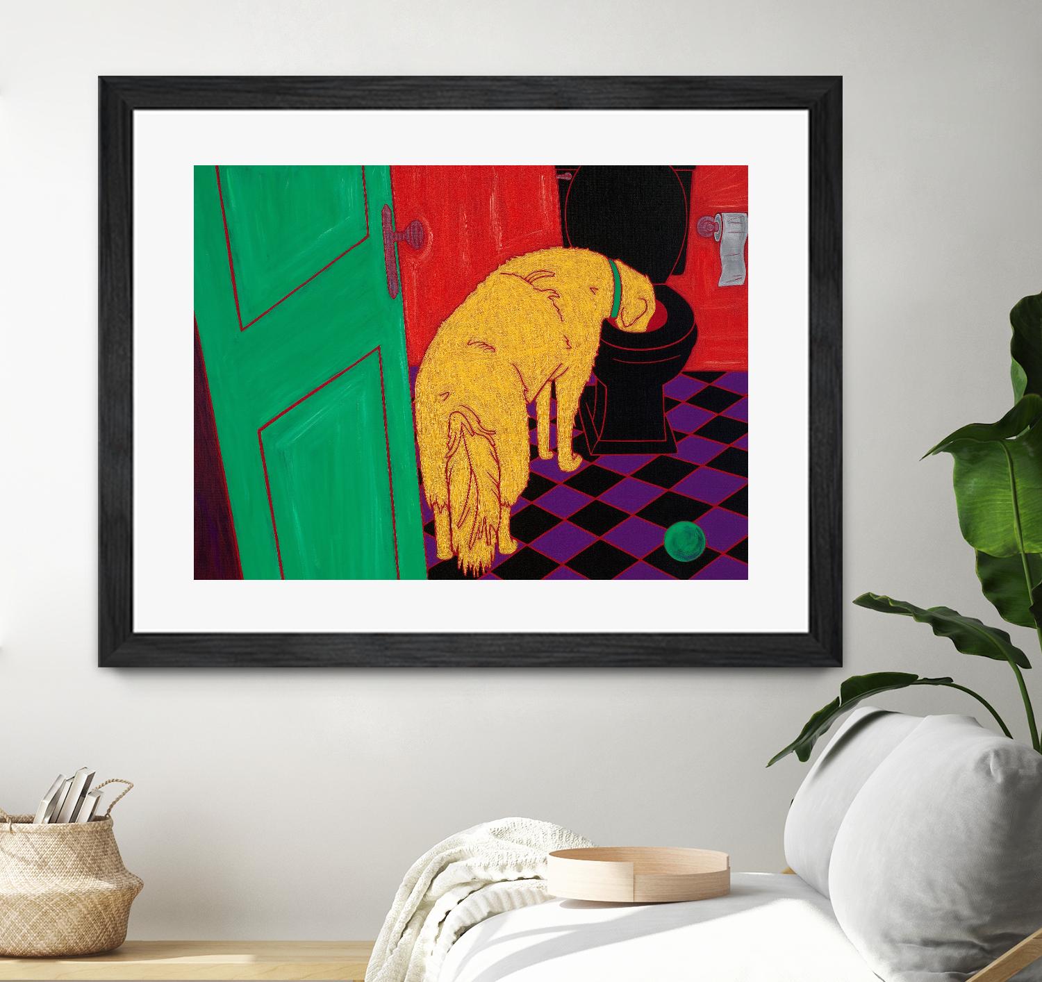 Drinking Problem by Angela Bond on GIANT ART - multicolor animals; contemporary