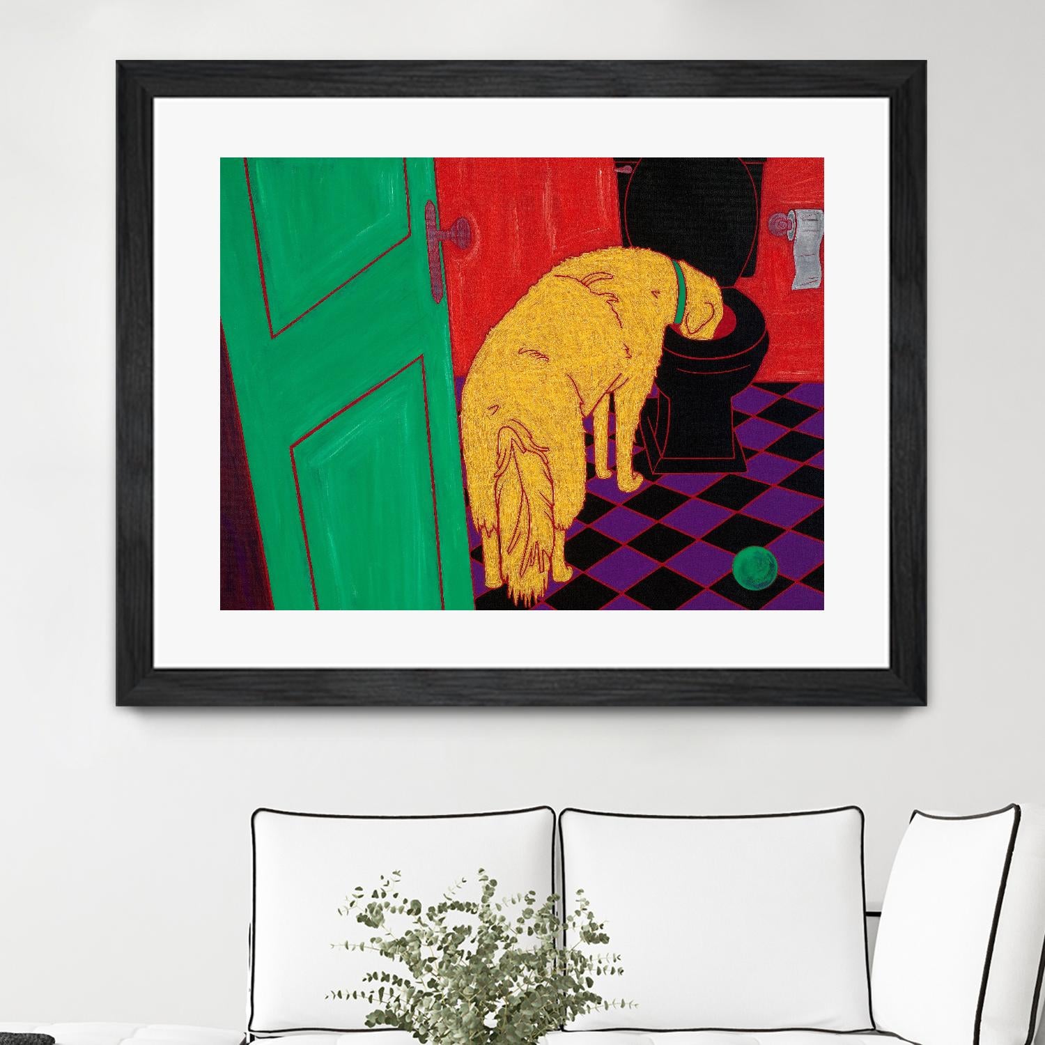 Drinking Problem by Angela Bond on GIANT ART - multicolor animals; contemporary