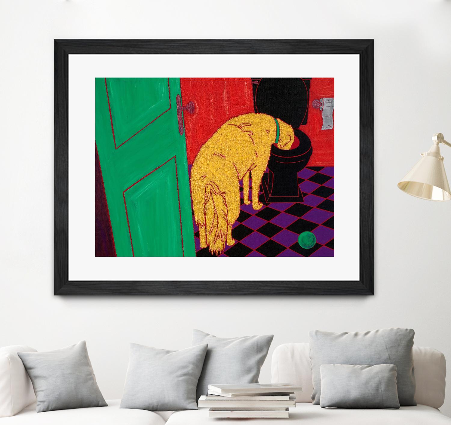 Drinking Problem by Angela Bond on GIANT ART - multicolor animals; contemporary