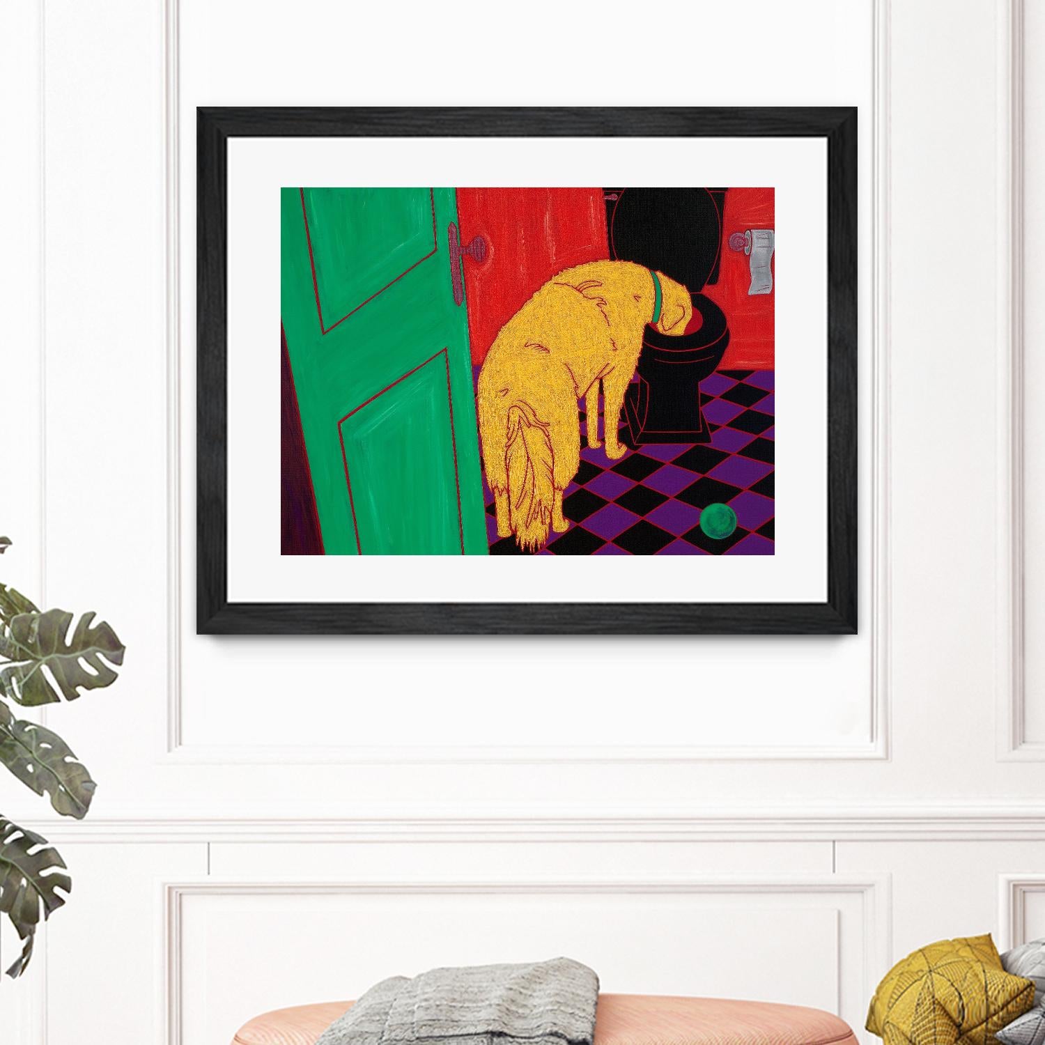 Drinking Problem by Angela Bond on GIANT ART - multicolor animals; contemporary