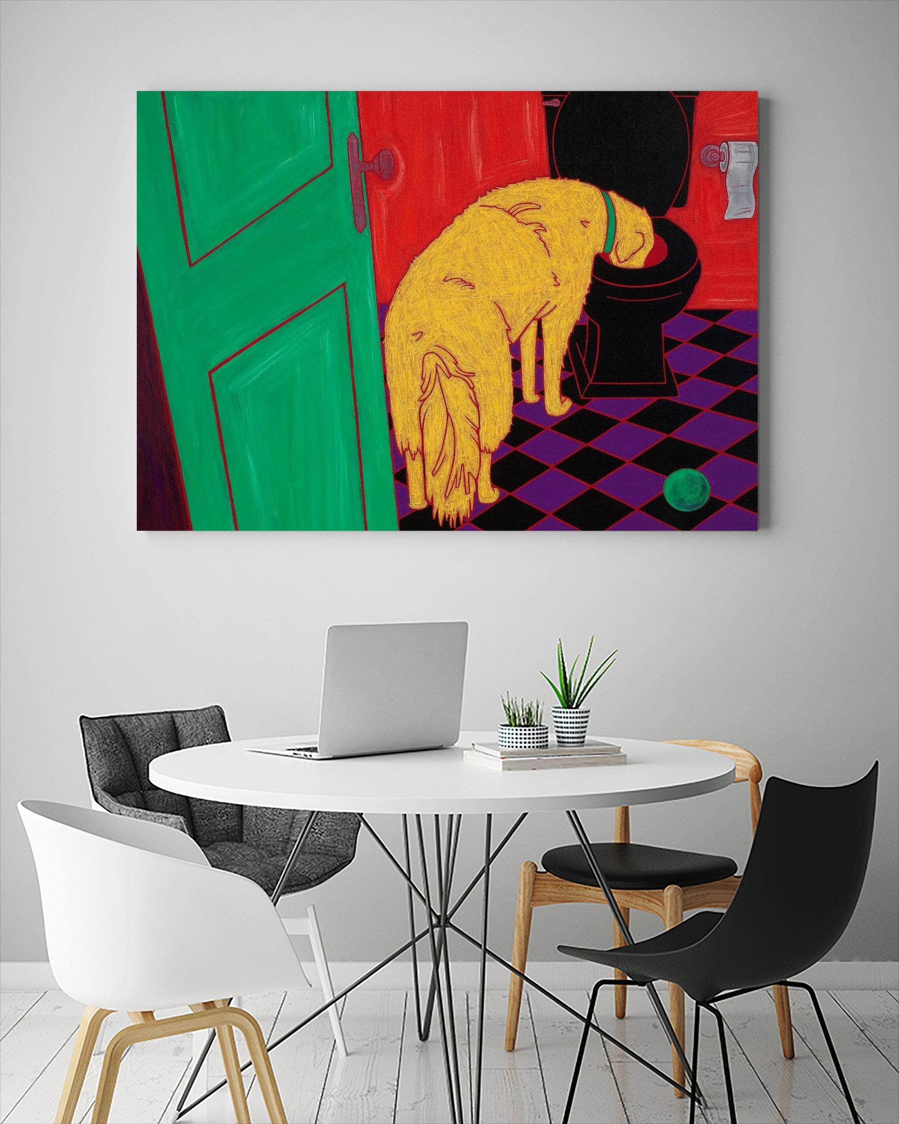 Drinking Problem by Angela Bond on GIANT ART - multicolor animals; contemporary