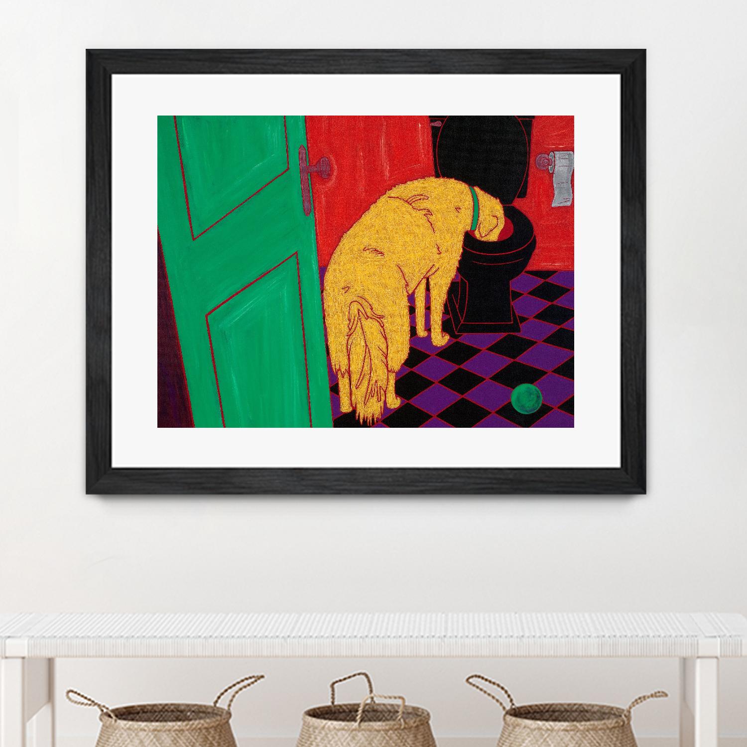 Drinking Problem by Angela Bond on GIANT ART - multicolor animals; contemporary