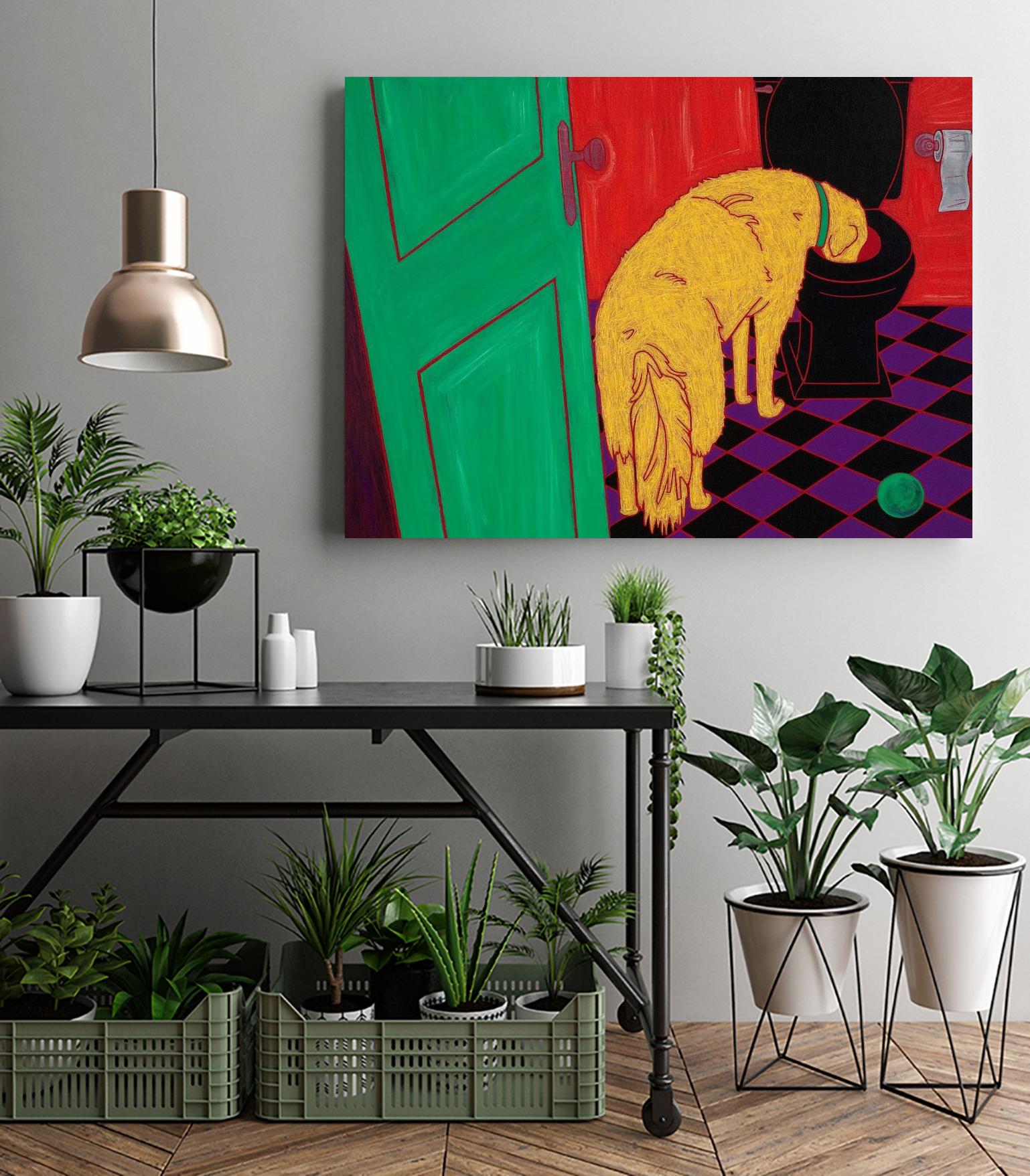 Drinking Problem by Angela Bond on GIANT ART - multicolor animals; contemporary