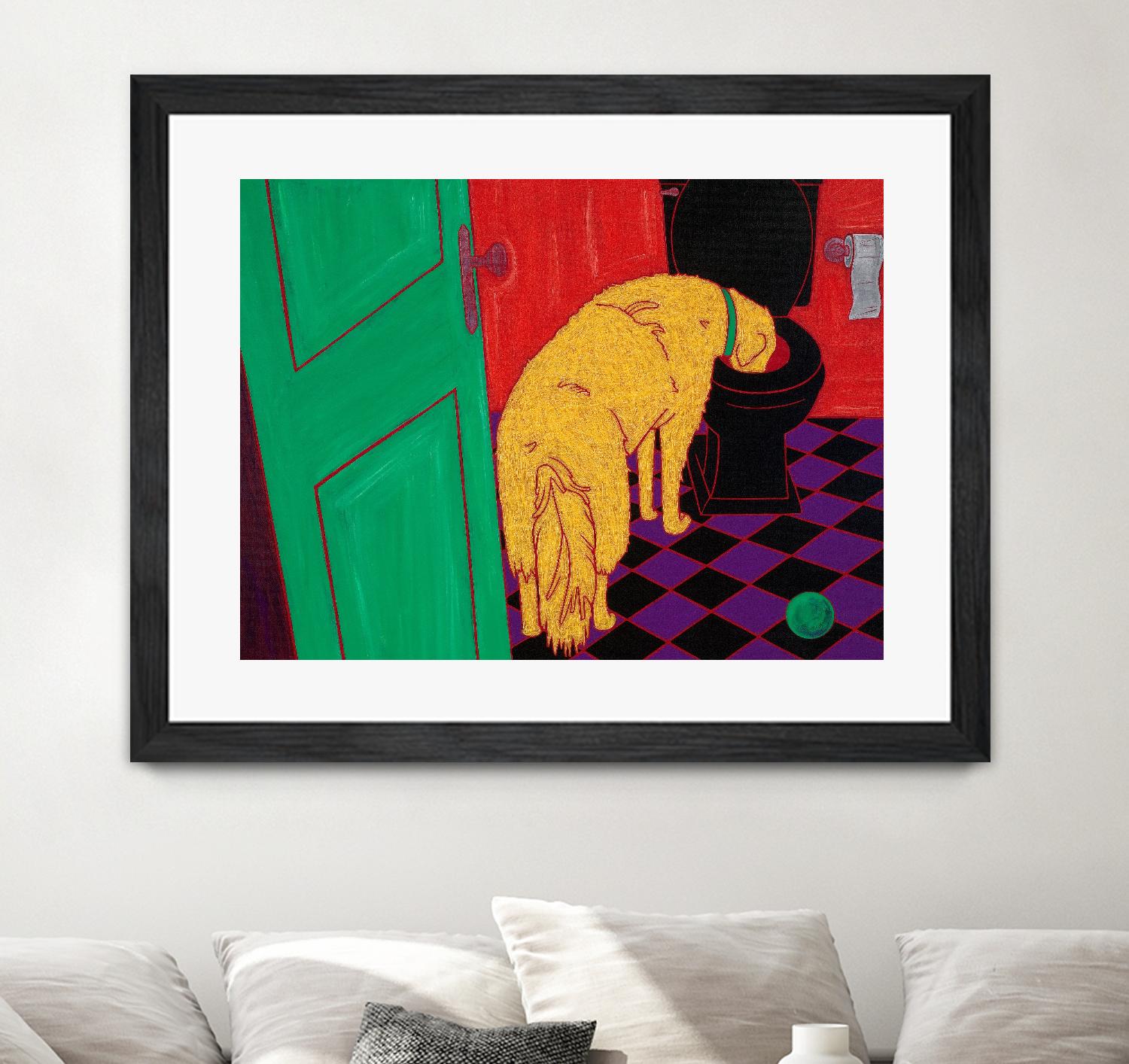 Drinking Problem by Angela Bond on GIANT ART - multicolor animals; contemporary