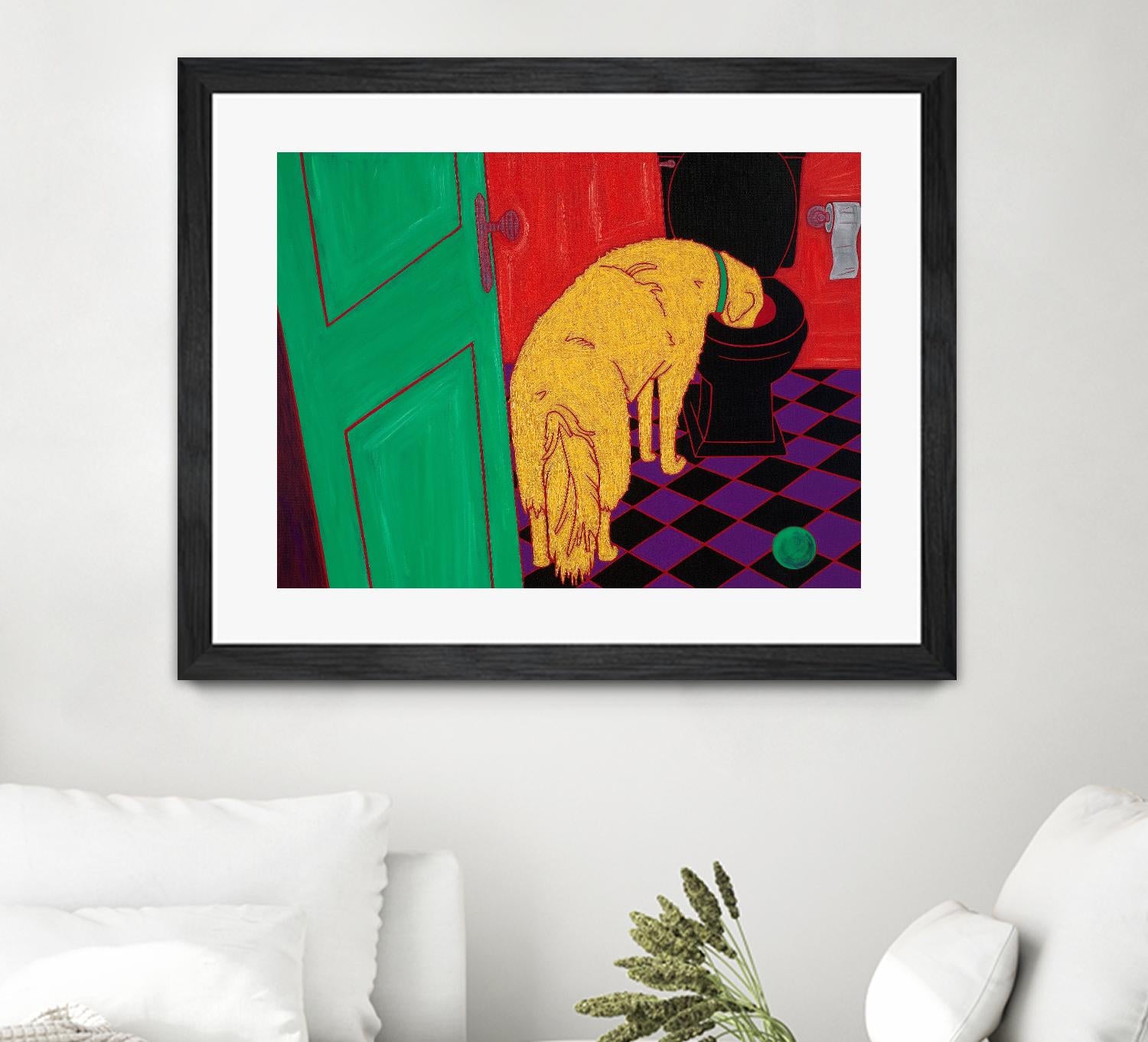 Drinking Problem by Angela Bond on GIANT ART - multicolor animals; contemporary