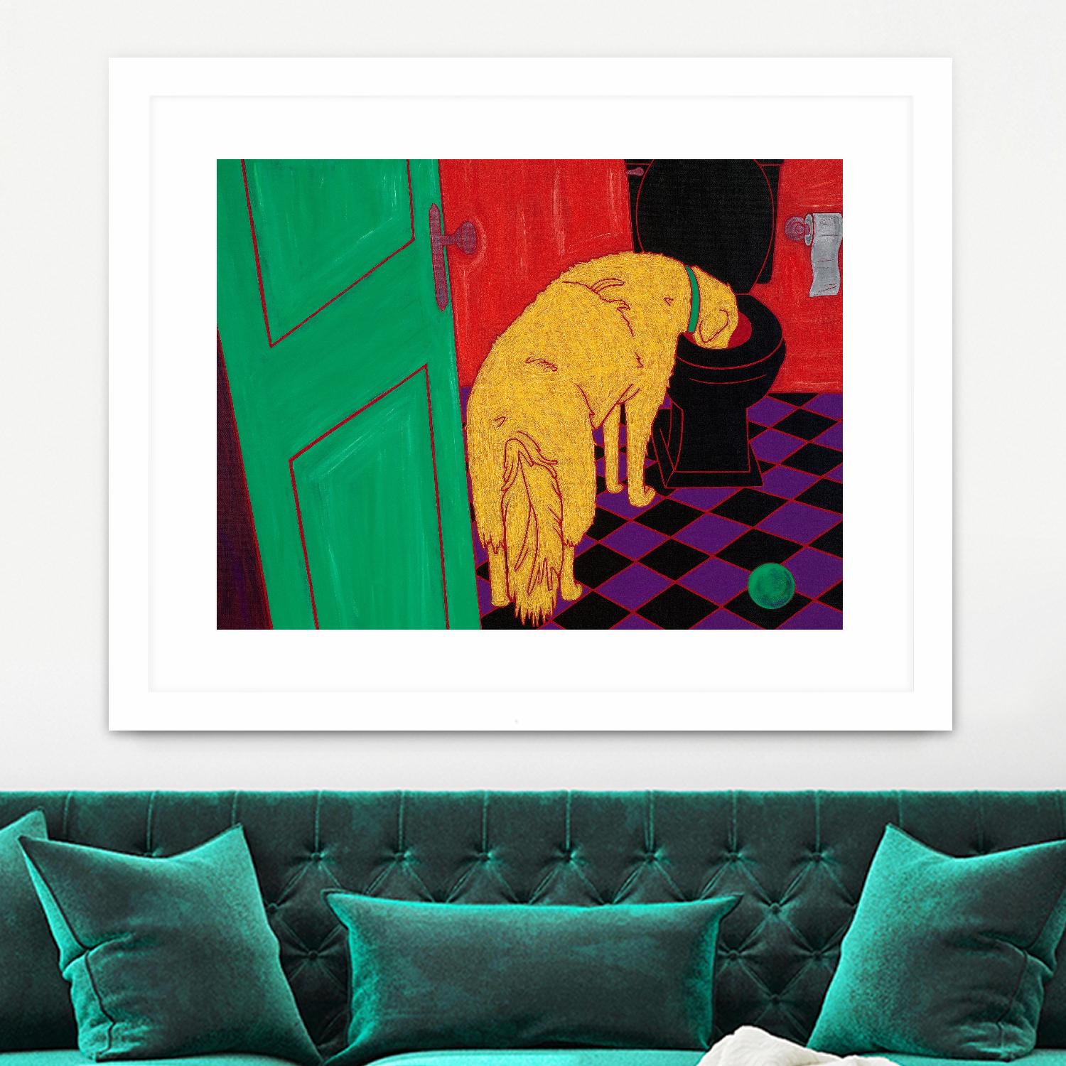 Drinking Problem by Angela Bond on GIANT ART - multicolor animals; contemporary