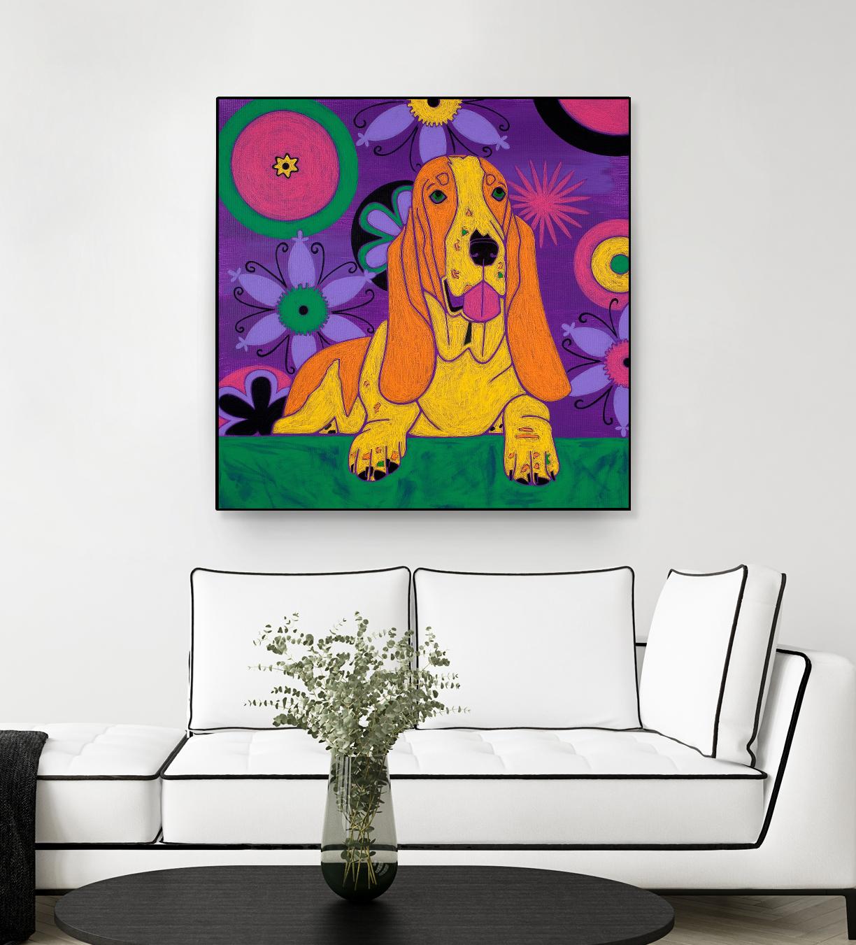 Hush Puppeh by Angela Bond on GIANT ART - multicolor animals; contemporary