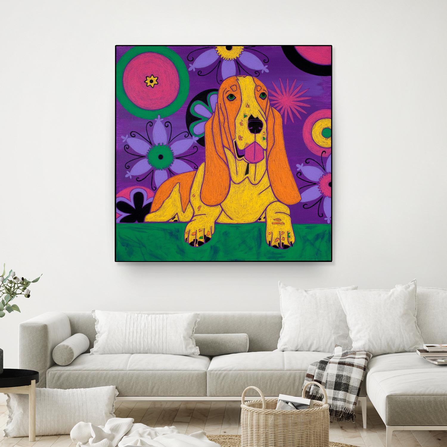 Hush Puppeh by Angela Bond on GIANT ART - multicolor animals; contemporary