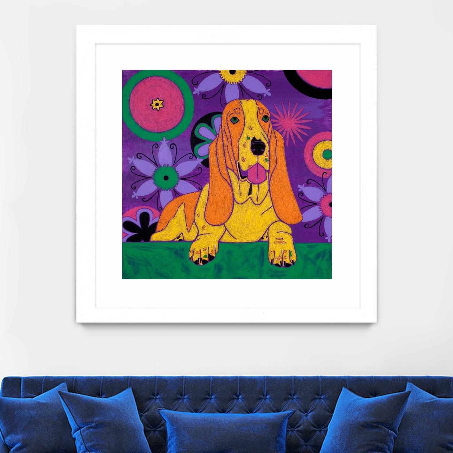 Hush Puppeh by Angela Bond on GIANT ART - multicolor animals; contemporary