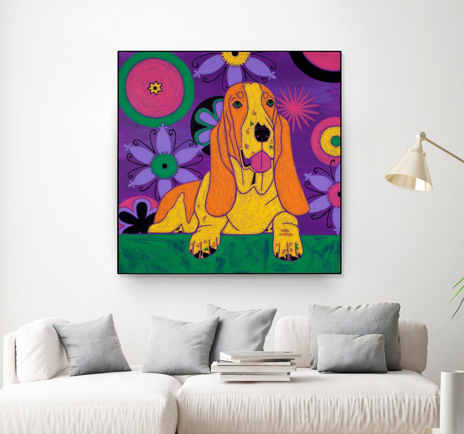 Hush Puppeh by Angela Bond on GIANT ART - multicolor animals; contemporary