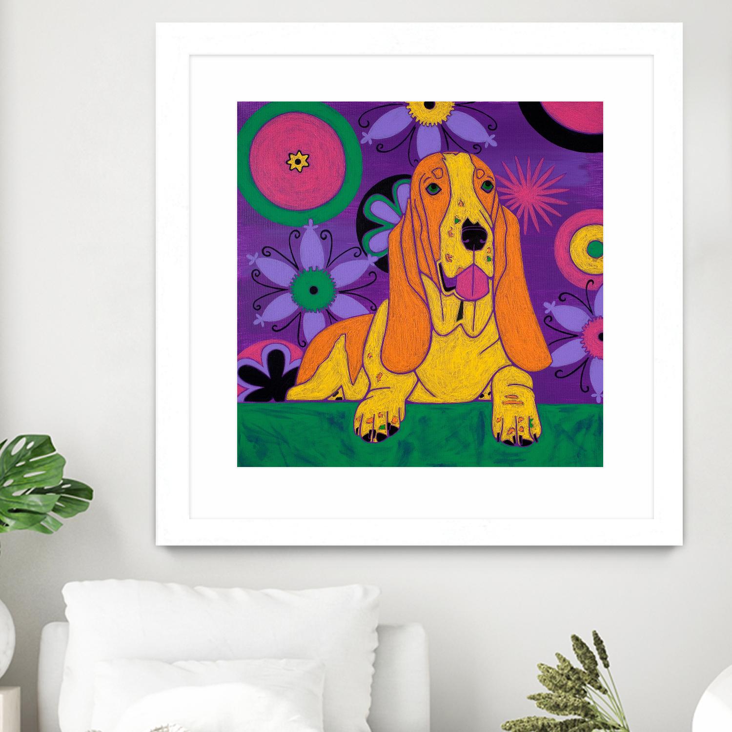 Hush Puppeh by Angela Bond on GIANT ART - multicolor animals; contemporary