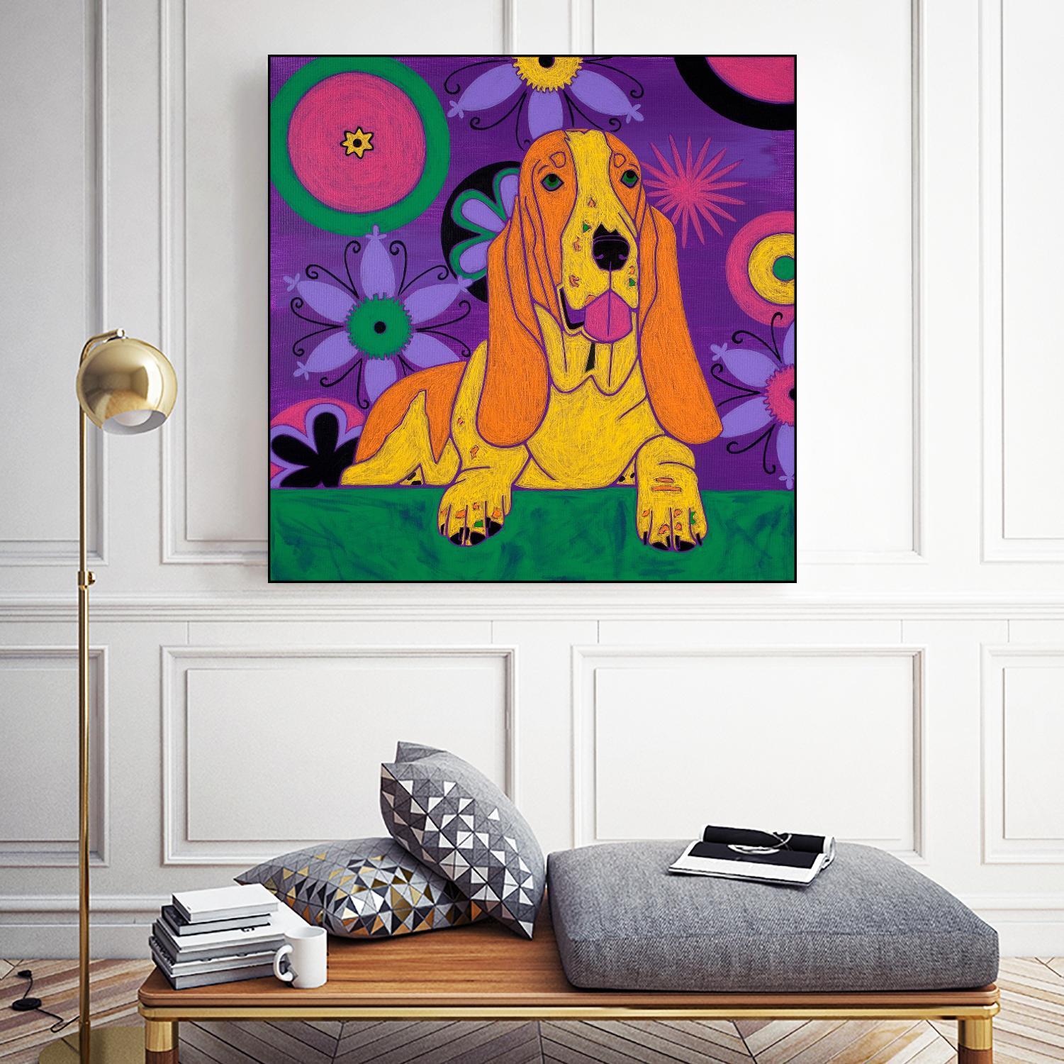 Hush Puppeh by Angela Bond on GIANT ART - multicolor animals; contemporary