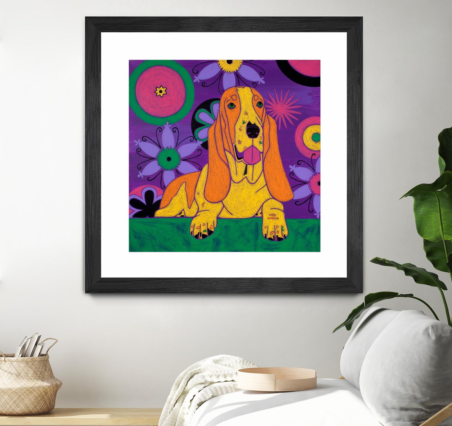 Hush Puppeh by Angela Bond on GIANT ART - multicolor animals; contemporary