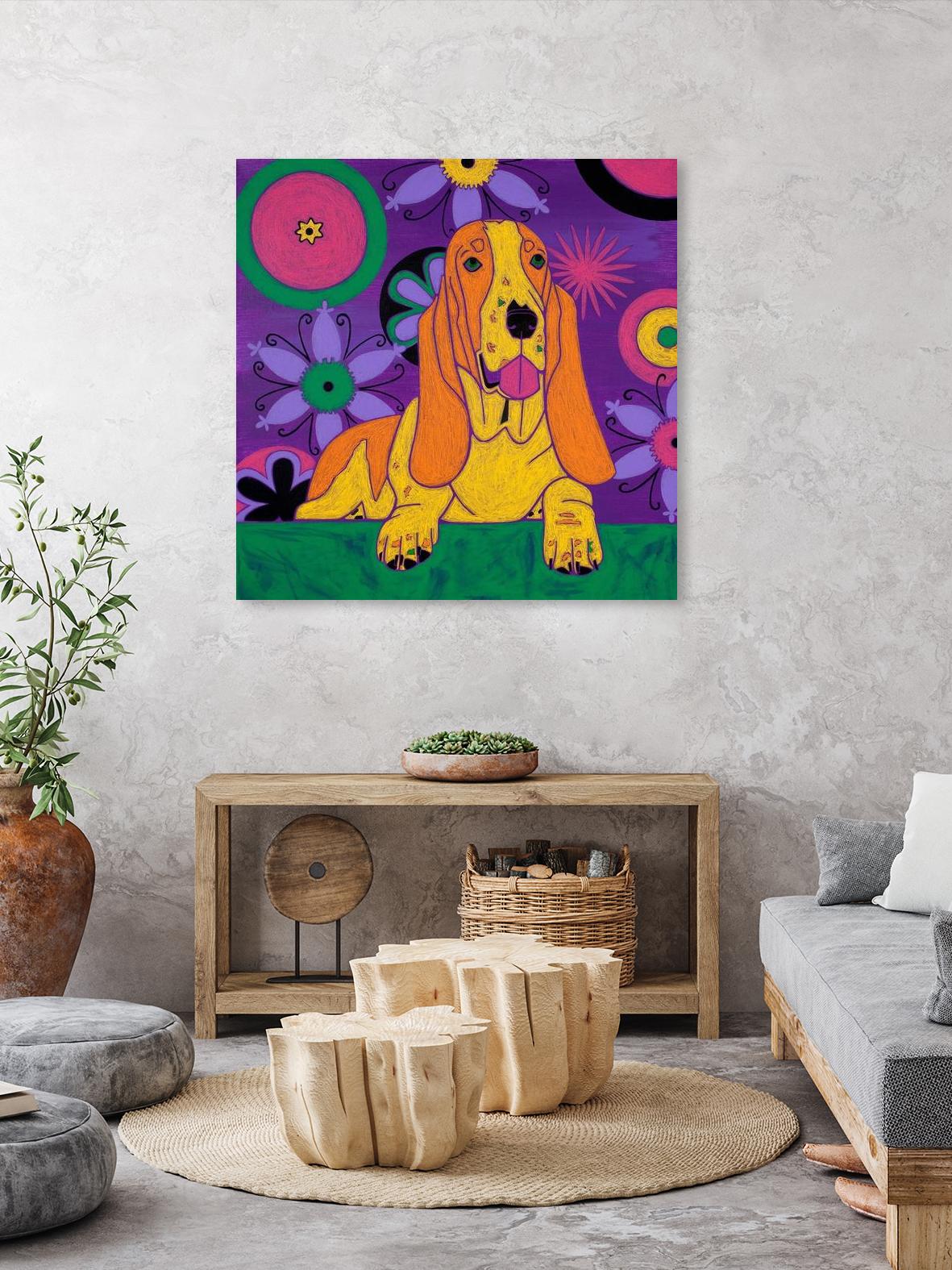 Hush Puppeh by Angela Bond on GIANT ART - multicolor animals; contemporary