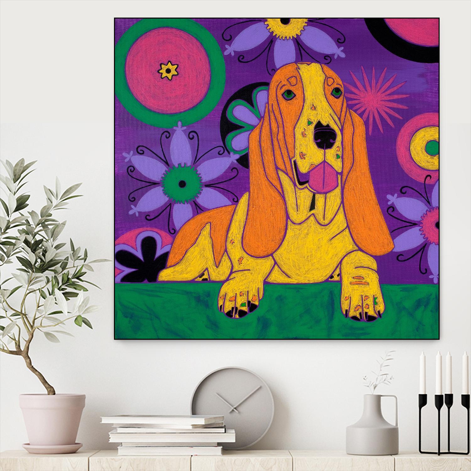 Hush Puppeh by Angela Bond on GIANT ART - multicolor animals; contemporary