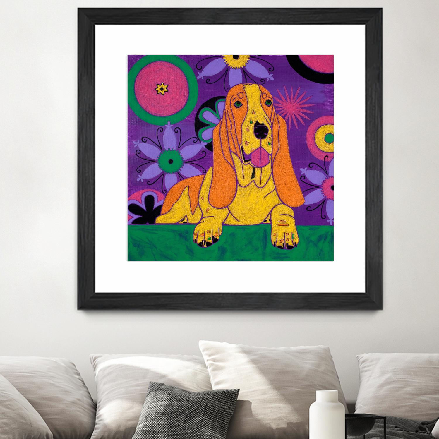 Hush Puppeh by Angela Bond on GIANT ART - multicolor animals; contemporary