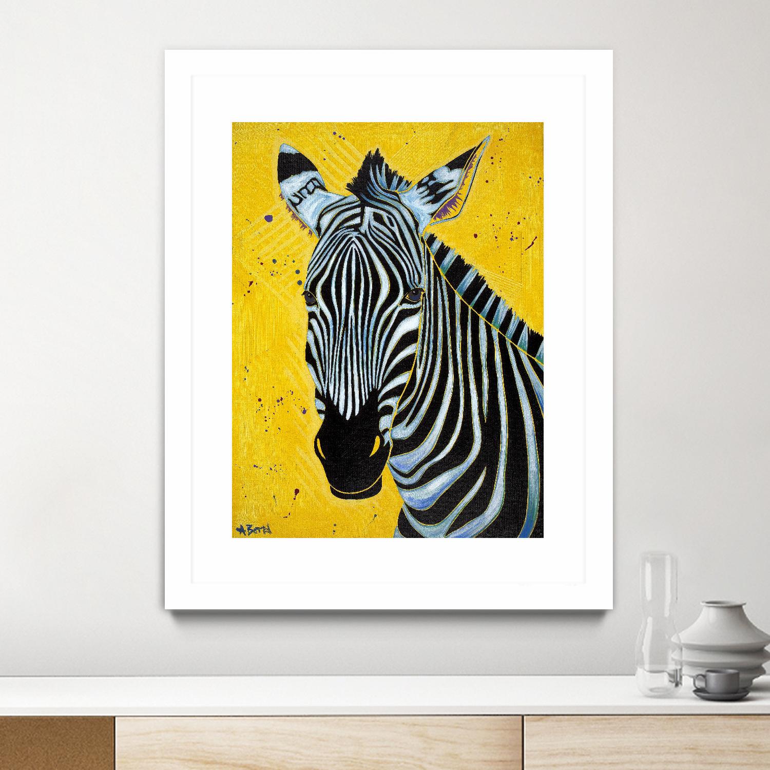 Zebra by Angela Bond on GIANT ART - multicolor animals; contemporary