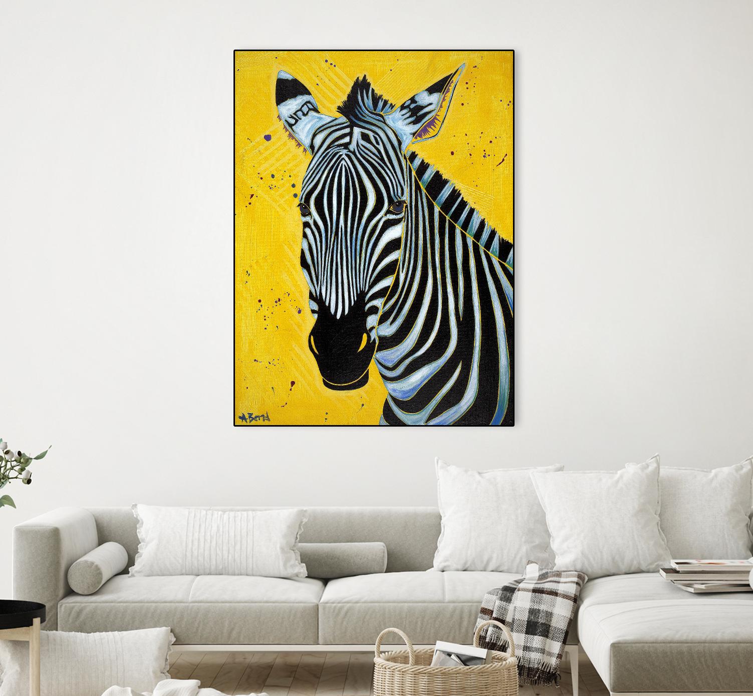 Zebra by Angela Bond on GIANT ART - multicolor animals; contemporary