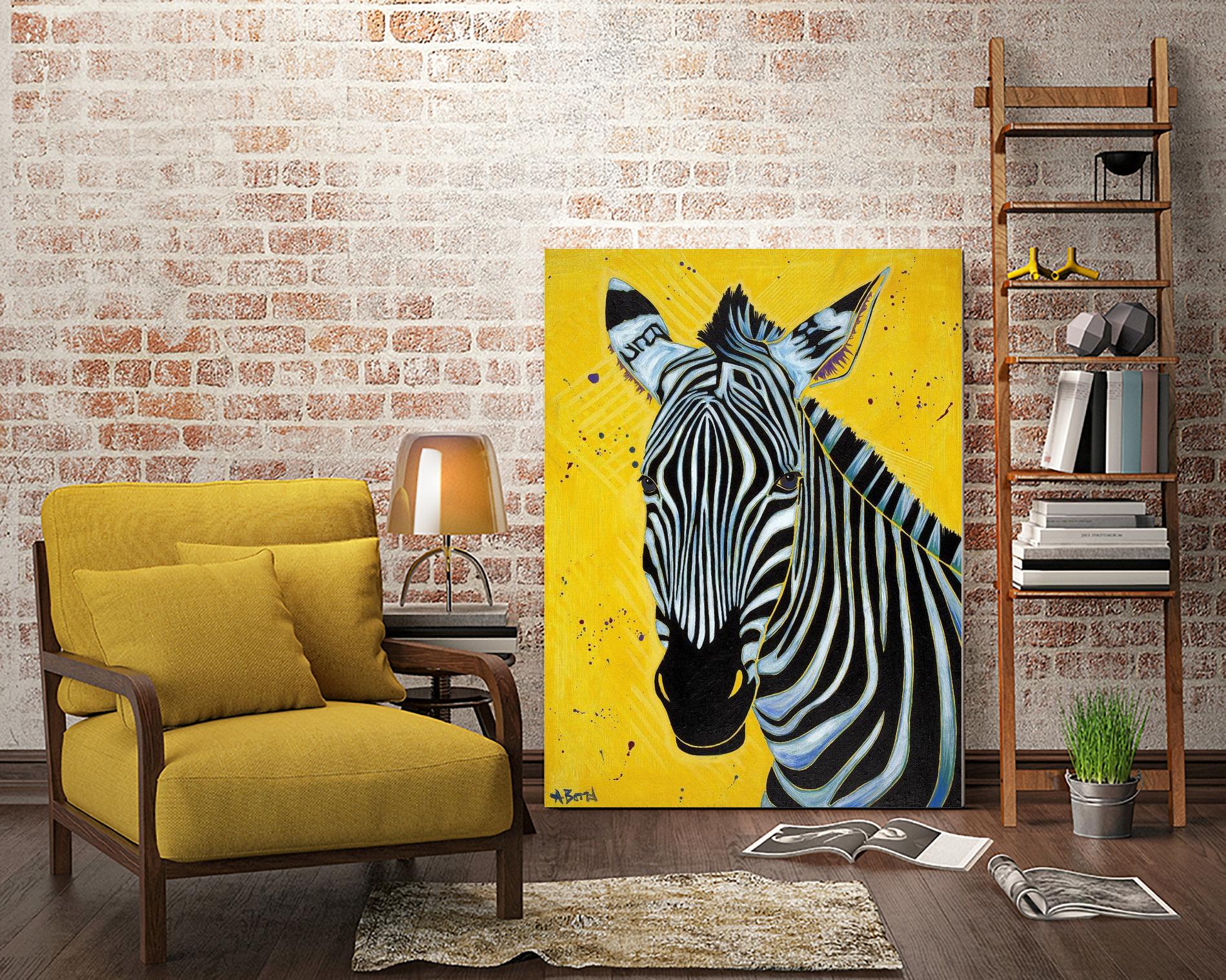 Zebra by Angela Bond on GIANT ART - multicolor animals; contemporary