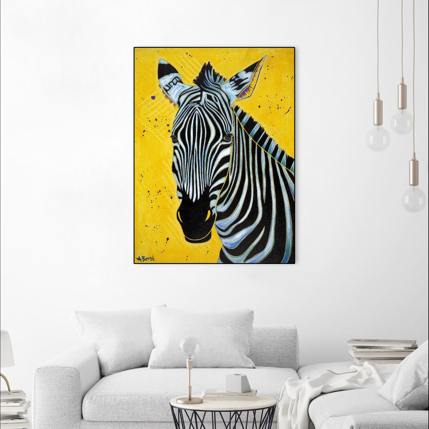 Zebra by Angela Bond on GIANT ART - multicolor animals; contemporary