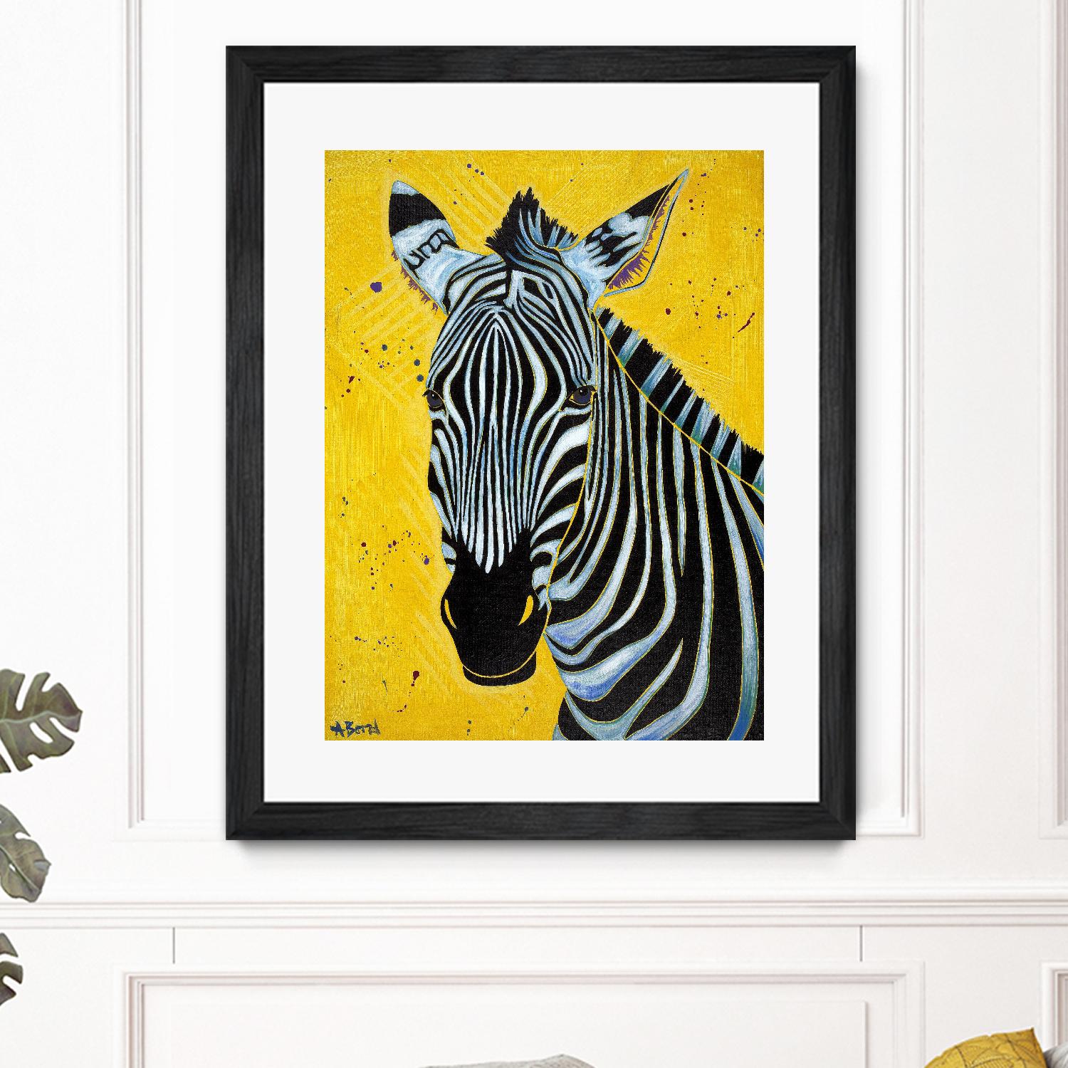 Zebra by Angela Bond on GIANT ART - multicolor animals; contemporary