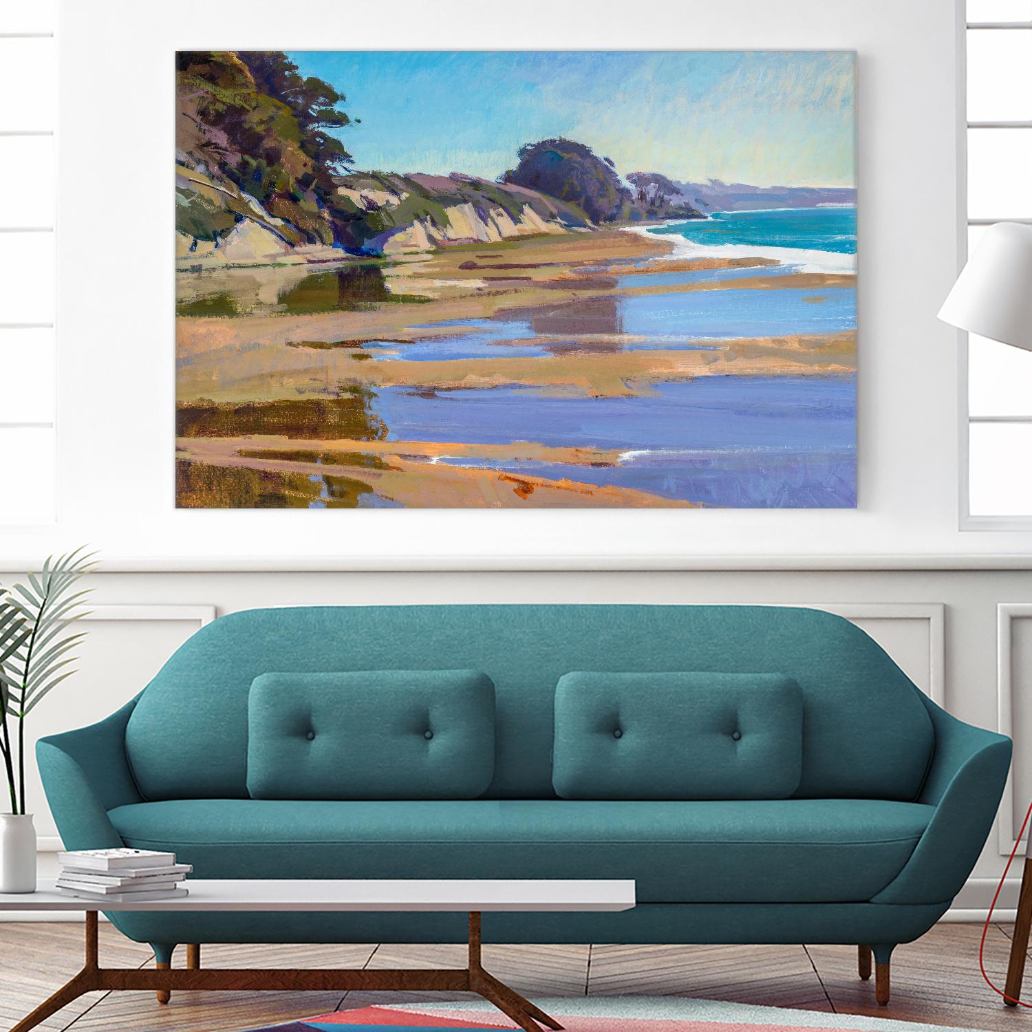 October High Tide by Marcia Burtt on GIANT ART - multicolor coastal; landscapes; contemporary