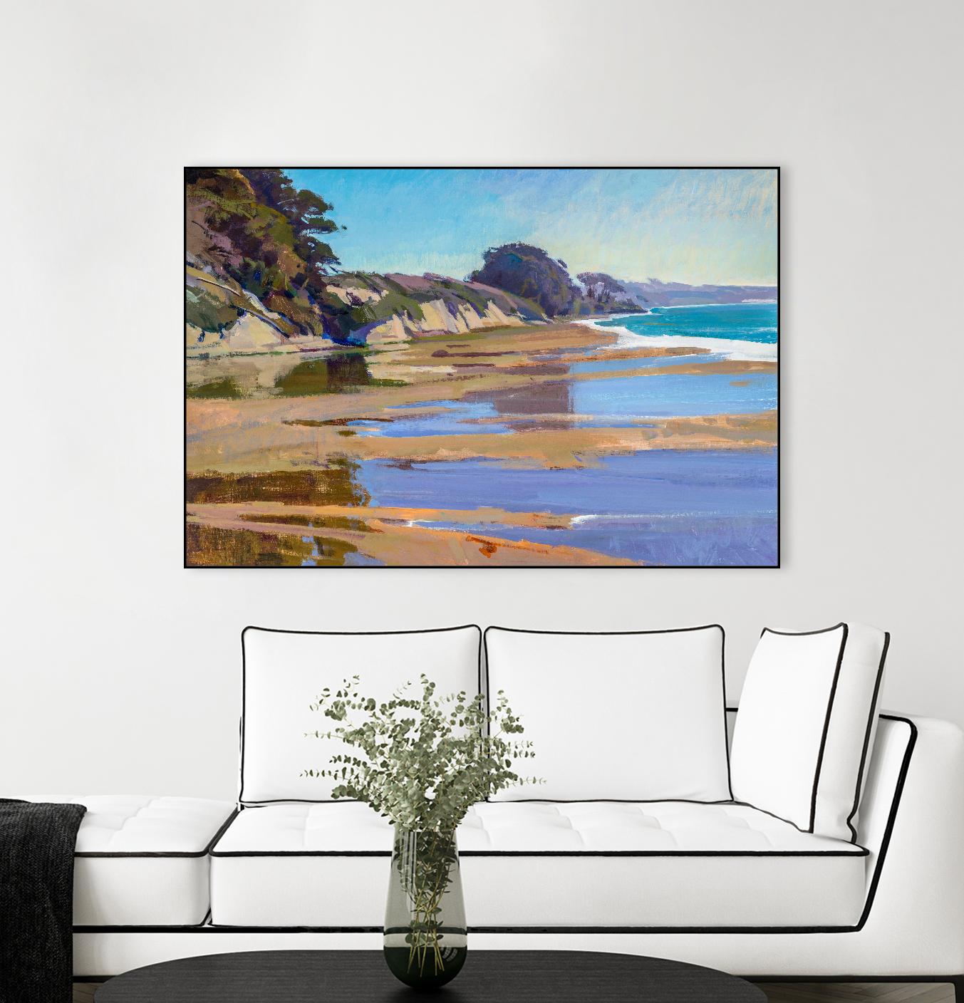 October High Tide by Marcia Burtt on GIANT ART - multicolor coastal; landscapes; contemporary