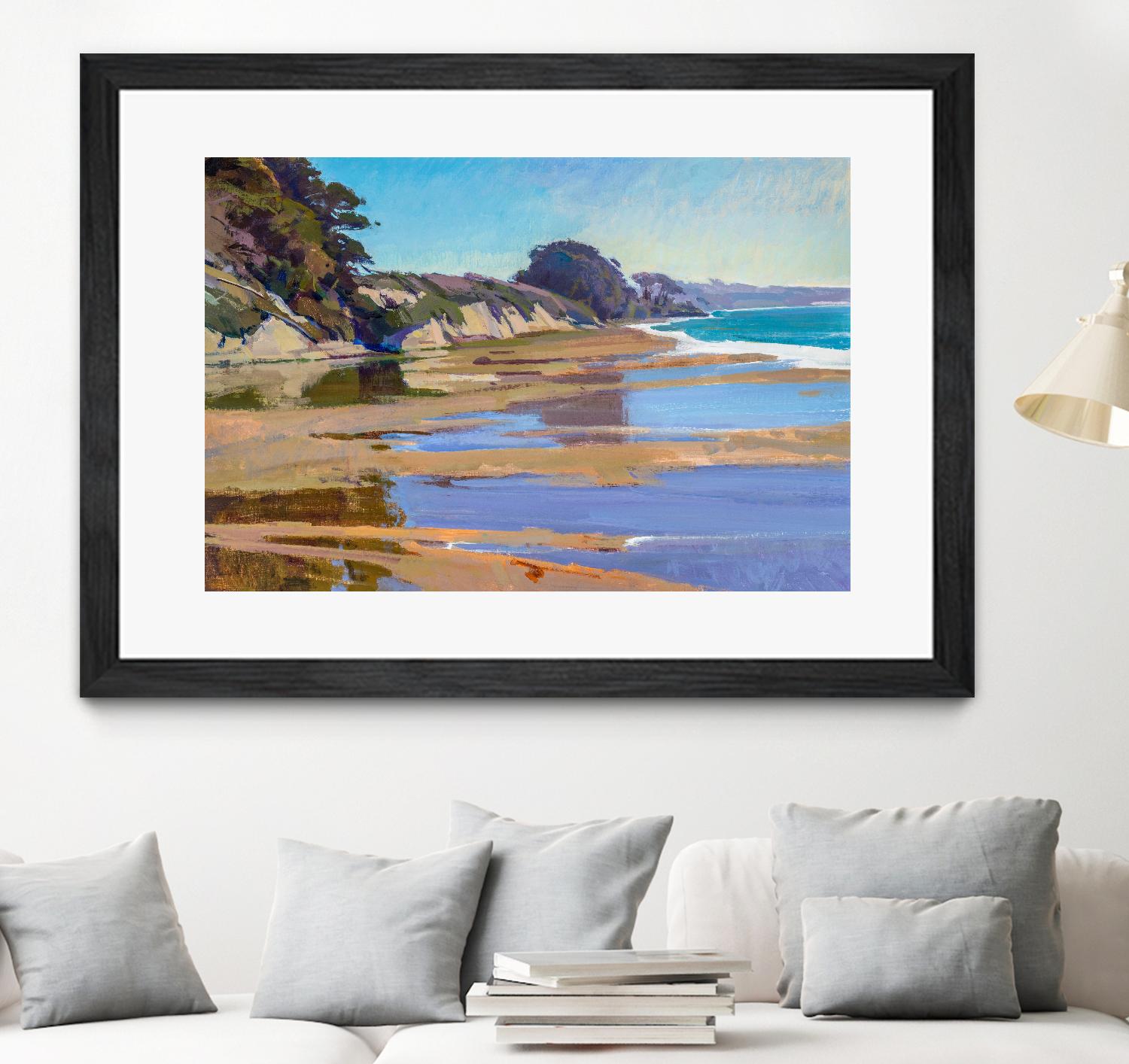 October High Tide by Marcia Burtt on GIANT ART - multicolor coastal; landscapes; contemporary