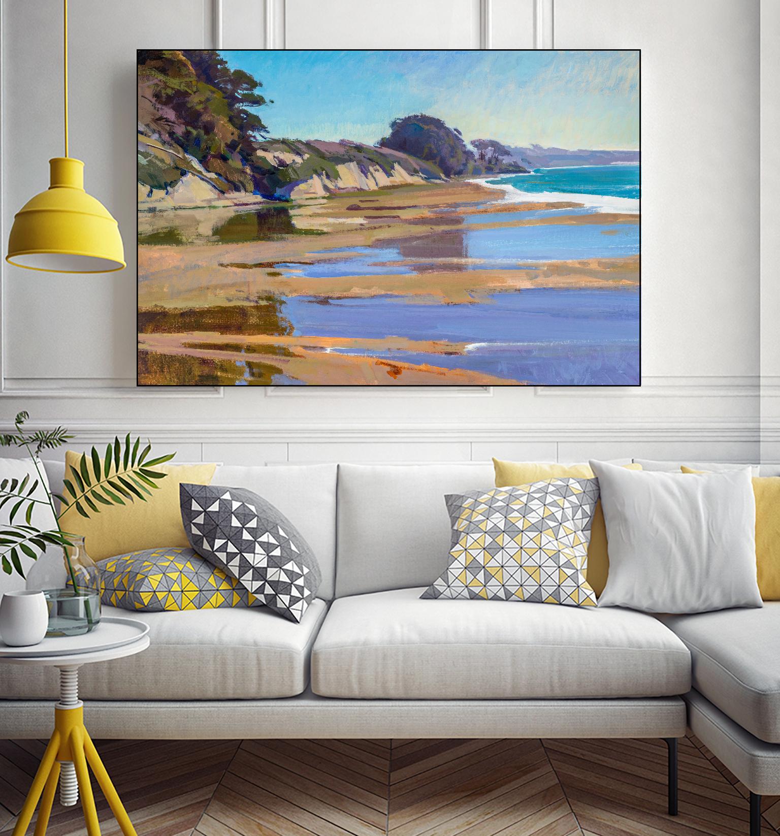October High Tide by Marcia Burtt on GIANT ART - multicolor coastal; landscapes; contemporary