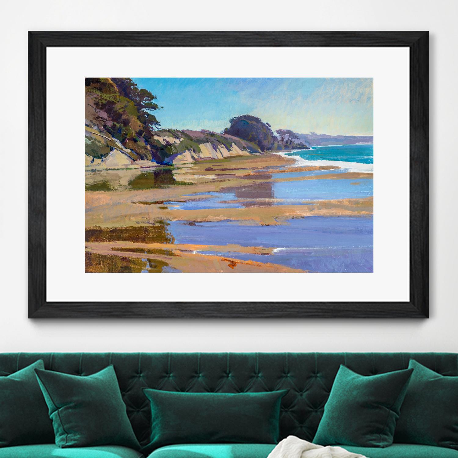 October High Tide by Marcia Burtt on GIANT ART - multicolor coastal; landscapes; contemporary