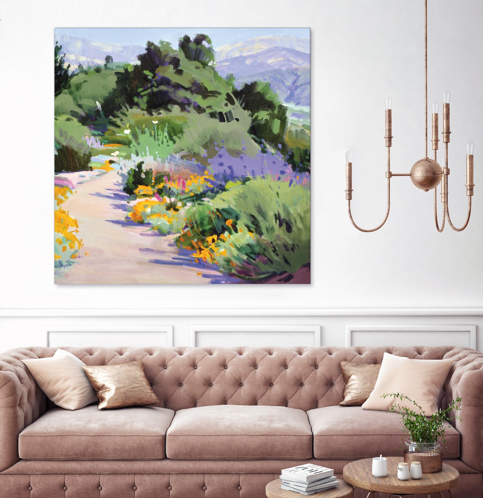 Path through the Poppies by Marcia Burtt on GIANT ART - multicolor landscapes; contemporary