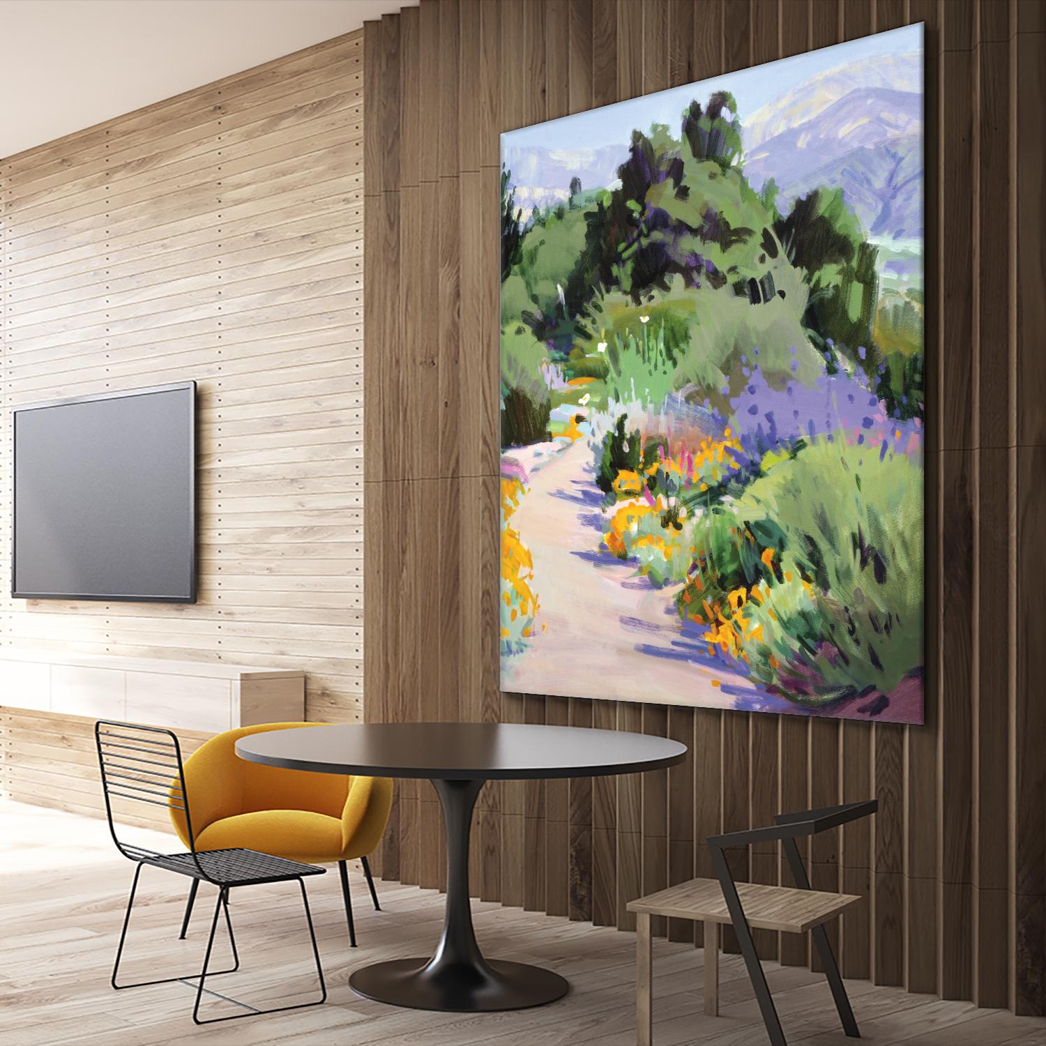 Path through the Poppies by Marcia Burtt on GIANT ART - multicolor landscapes; contemporary