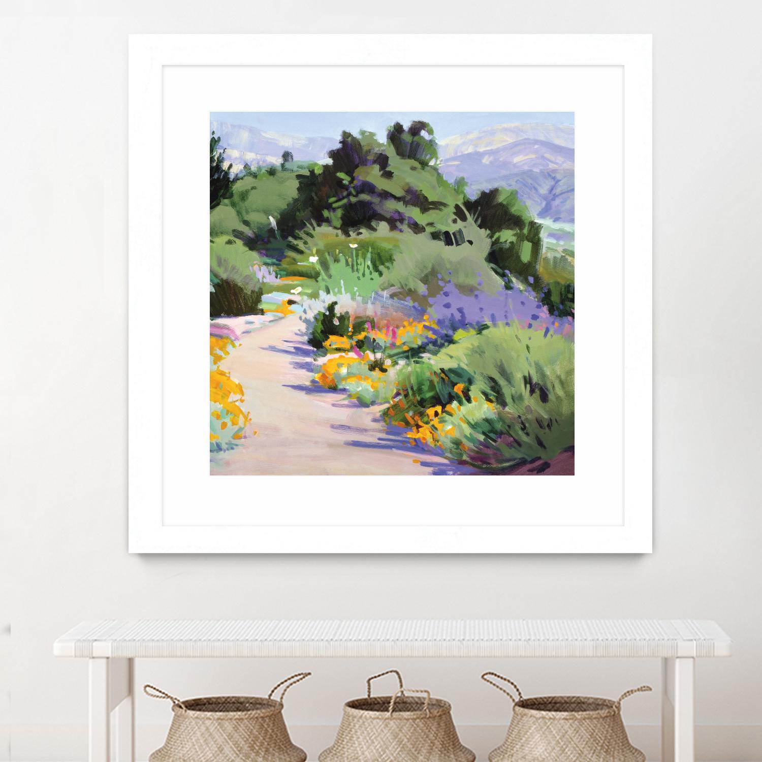 Path through the Poppies by Marcia Burtt on GIANT ART - multicolor landscapes; contemporary