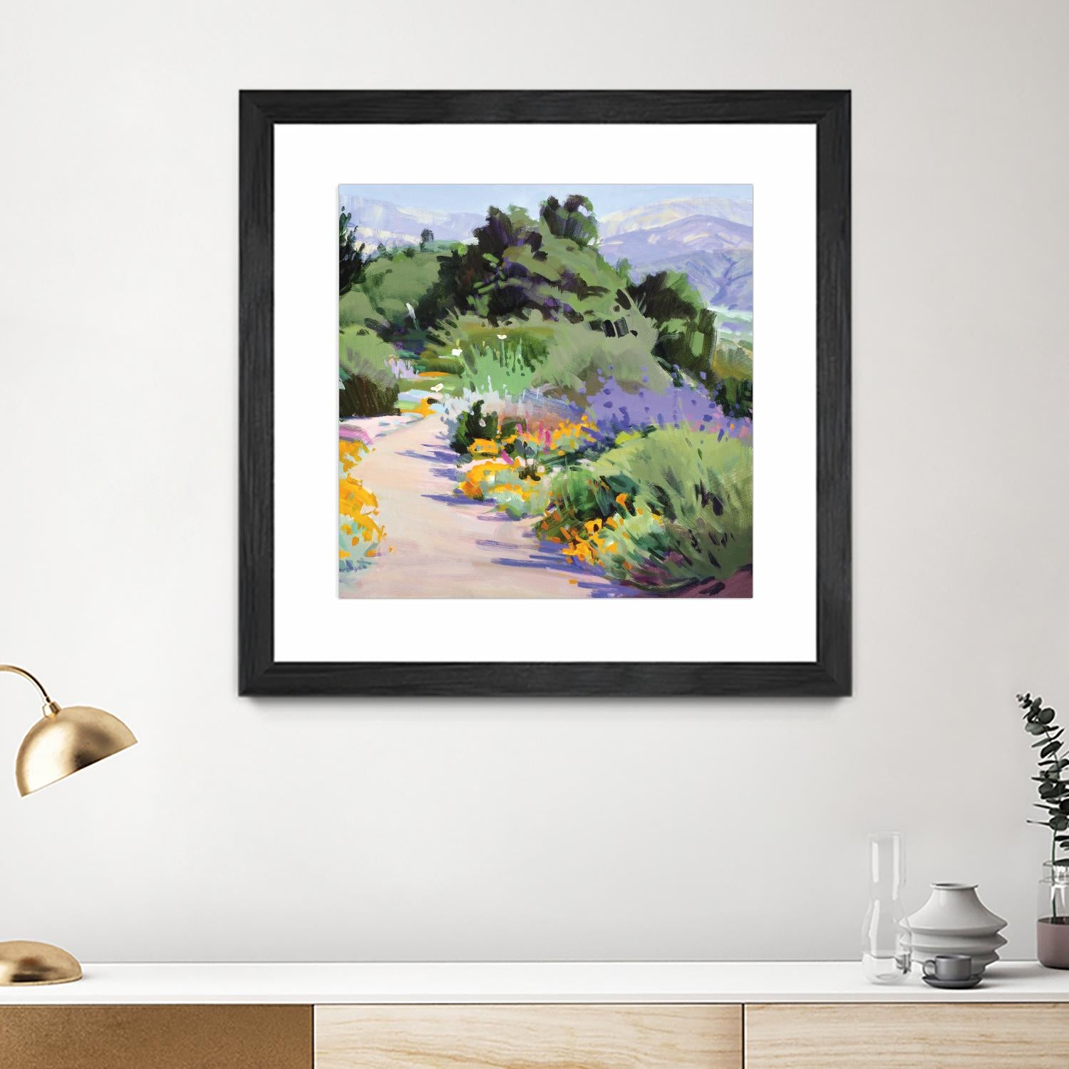 Path through the Poppies by Marcia Burtt on GIANT ART - multicolor landscapes; contemporary