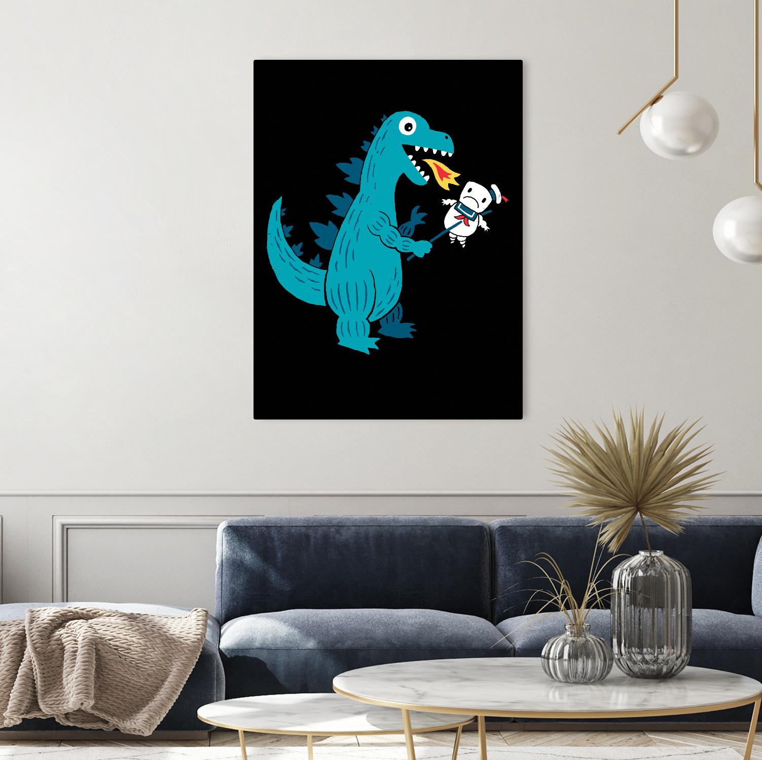 Everyone Loves Marshmallows by Michael Buxton on GIANT ART - multicolor urban/pop surrealism; novelty