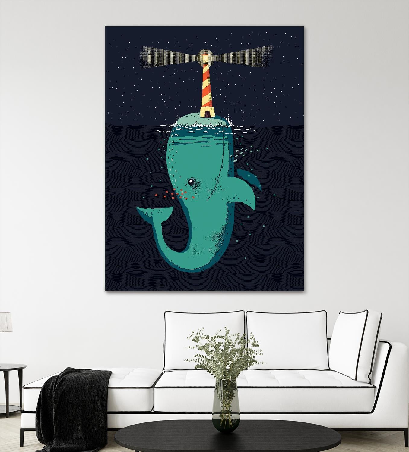 King of The Narwhals by Michael Buxton on GIANT ART - multicolor urban/pop surrealism; animals; children