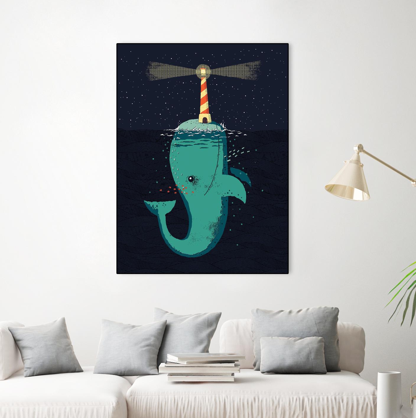 King of The Narwhals by Michael Buxton on GIANT ART - multicolor urban/pop surrealism; animals; children